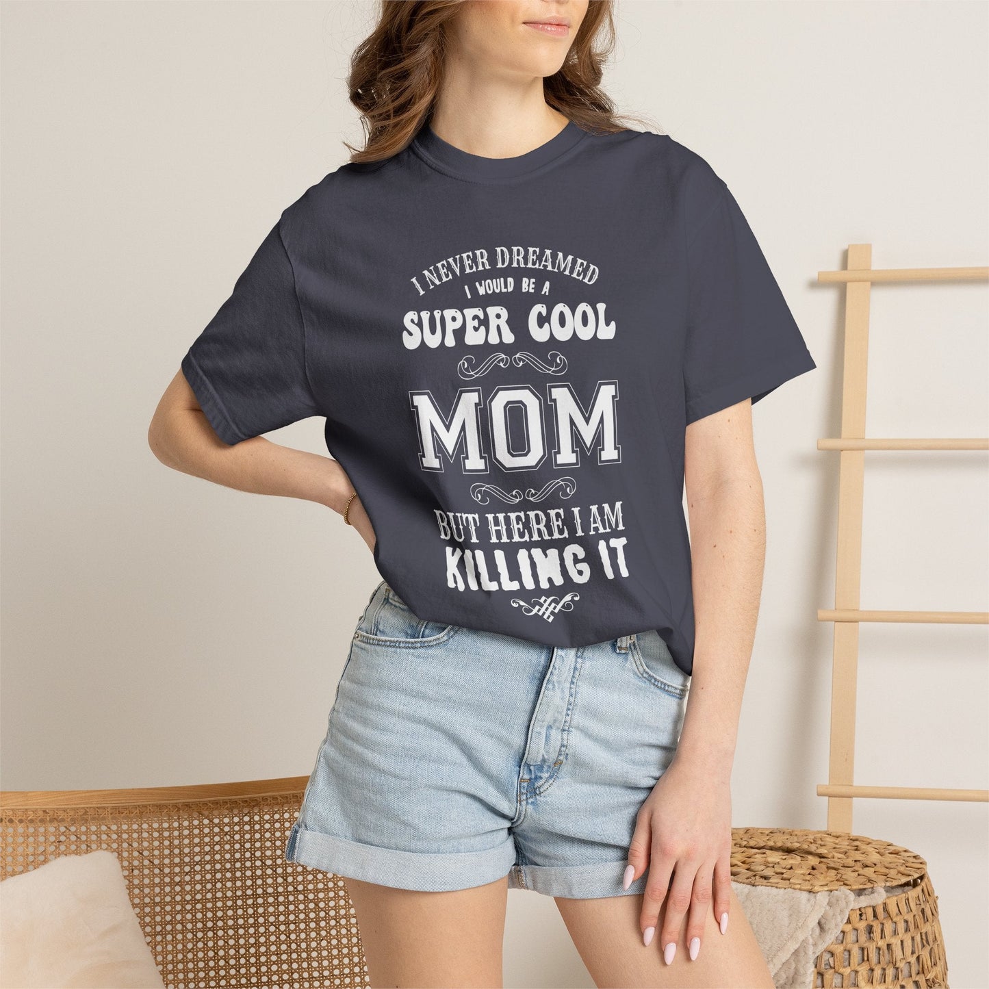 Mom T-shirt Mother's Day Mama Tee Unisex Comfort Colors Garment-Dyed Cotton h36