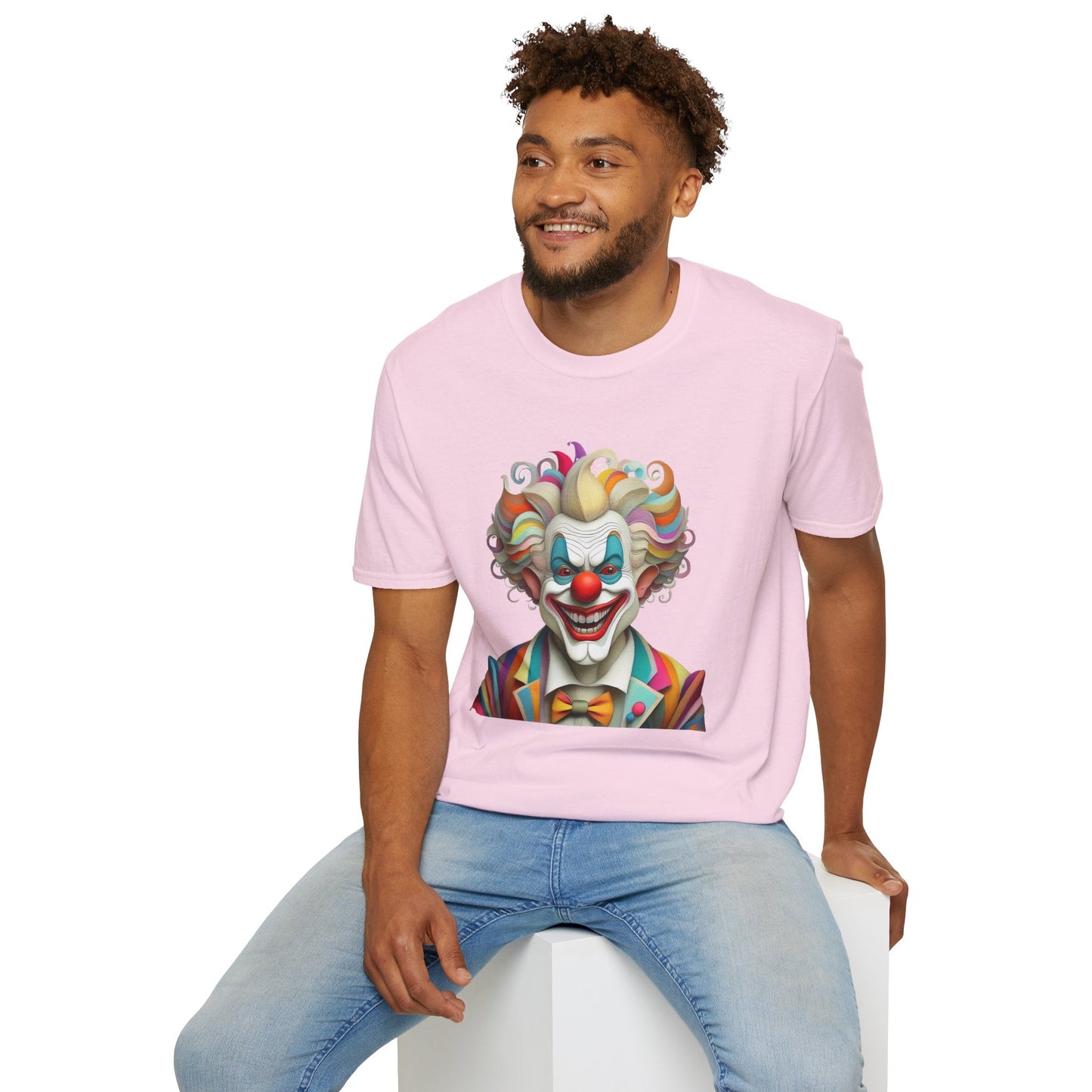 Clown Shirt Unisex T Shirt With Funny Man Circus Motif And Scary Man Design Graphic Print