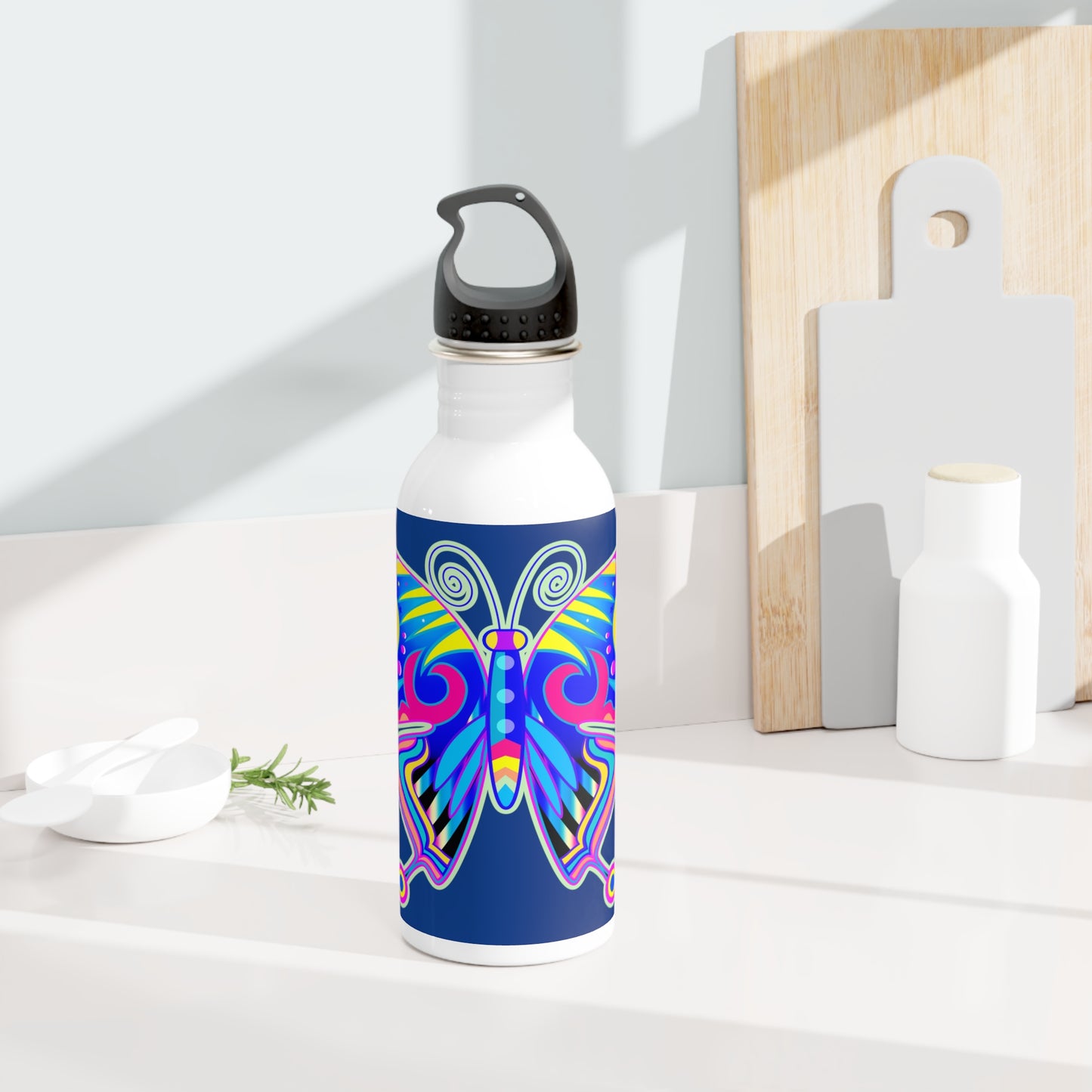 Bouteille d'eau Tumbler avec des motifs artistiques