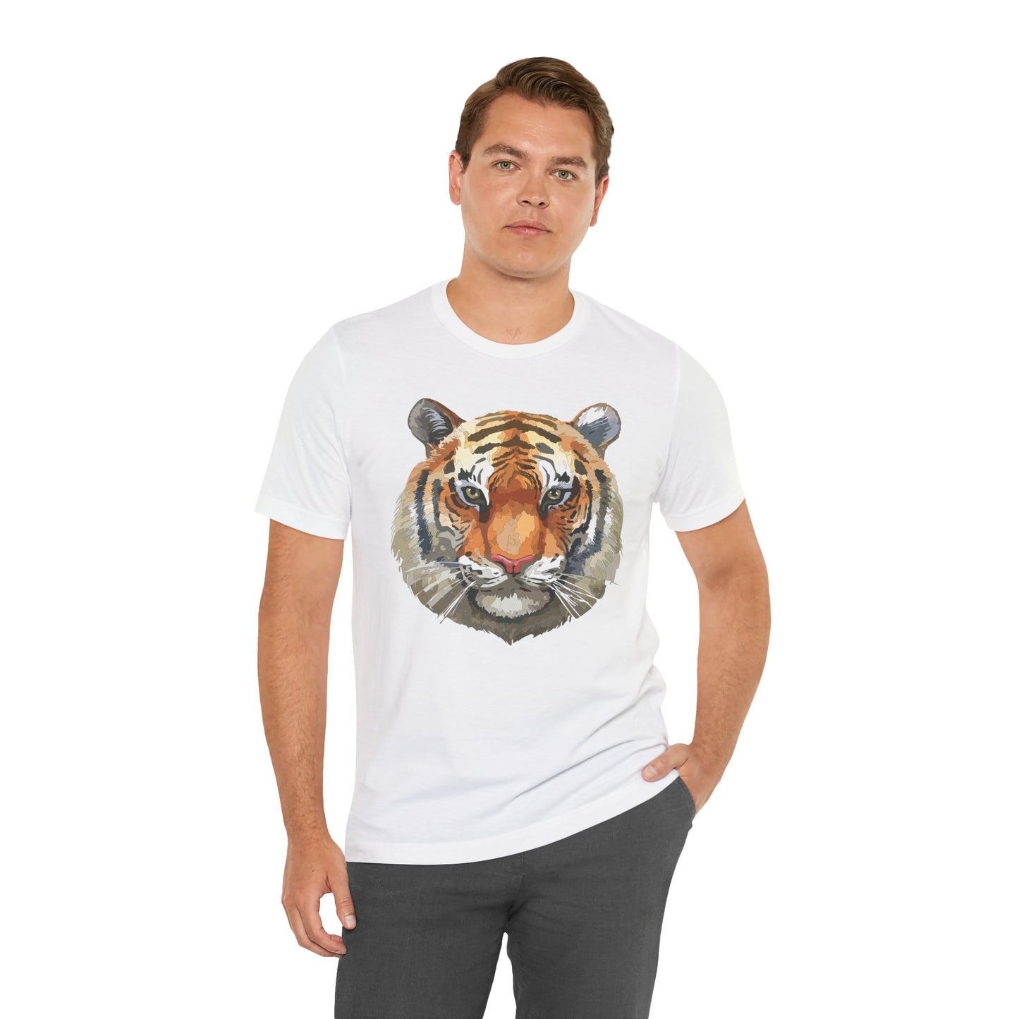 Unisex Tiger Tee, Animal Shirt, Tee Shirt with Tiger, Safari T-Shirt, Animal Tees, Big Cat Shirt, Safari T-Shirt 4