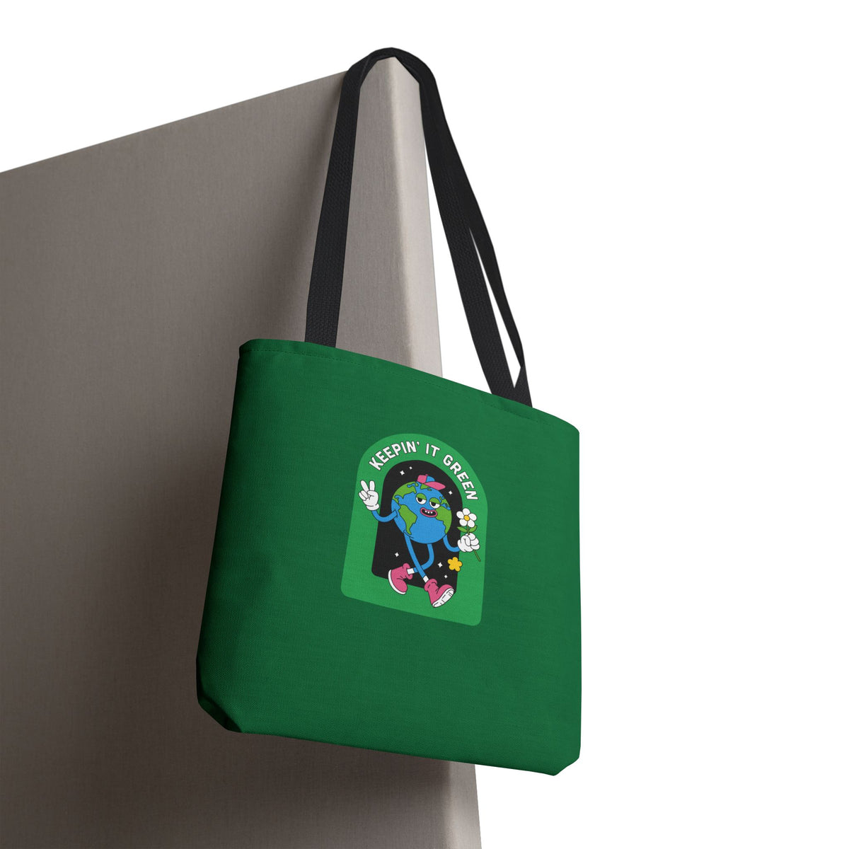 ECO GREEN COLOR CANVAS BAG HIGH-QUALITY 100% SPUN POLYESTER 3 SIZES BAG-E6