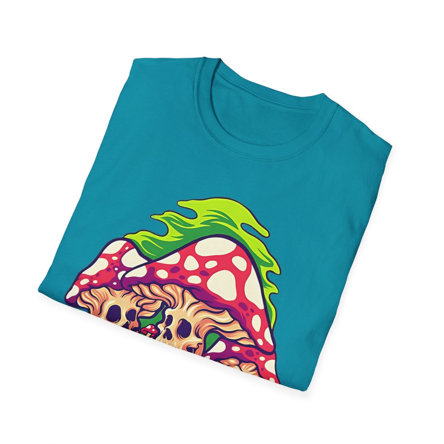 Mashroom Tee Shirt Unisex Softstyle Gildan 64000 Cotton With Funny Mashroom Design