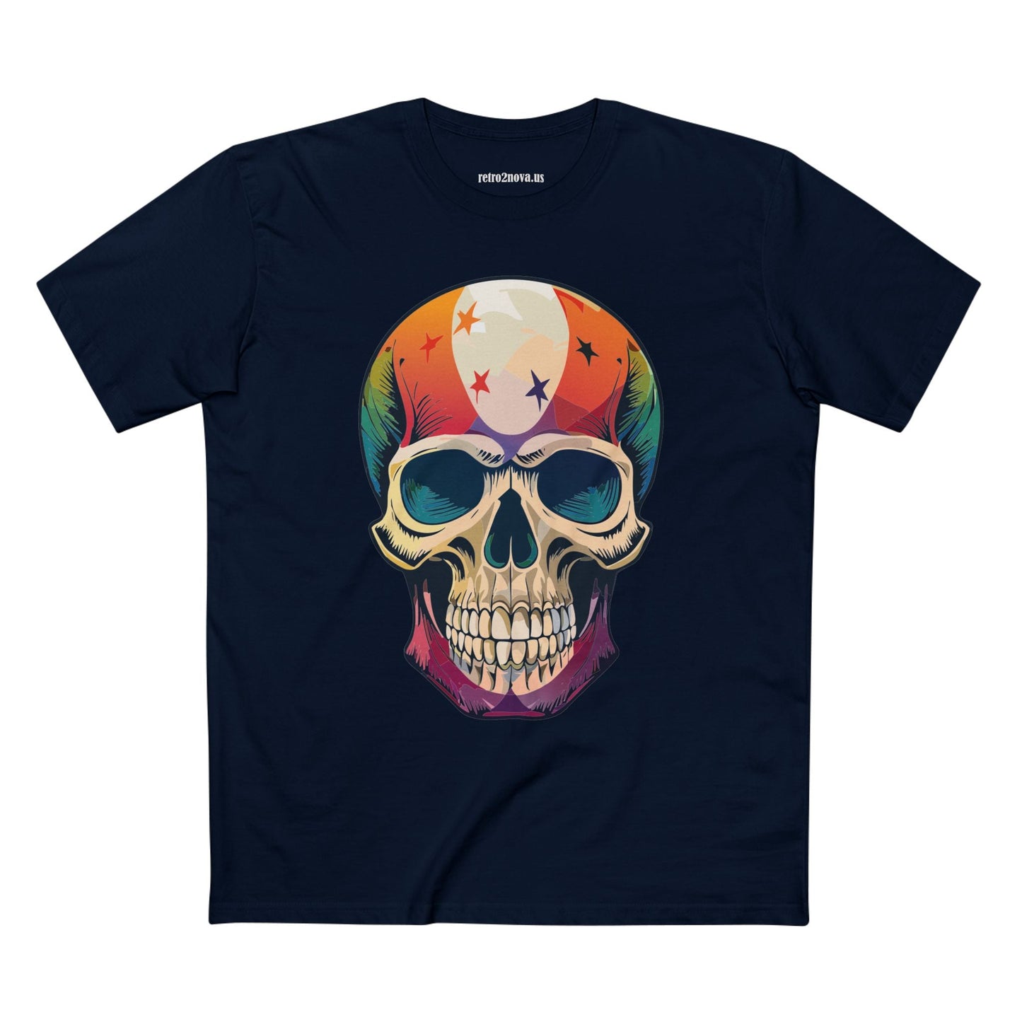 Skull And Skeleton Shirt Unisex Premium Cotton Staple Tee With Art Design Retro2Nova SS7