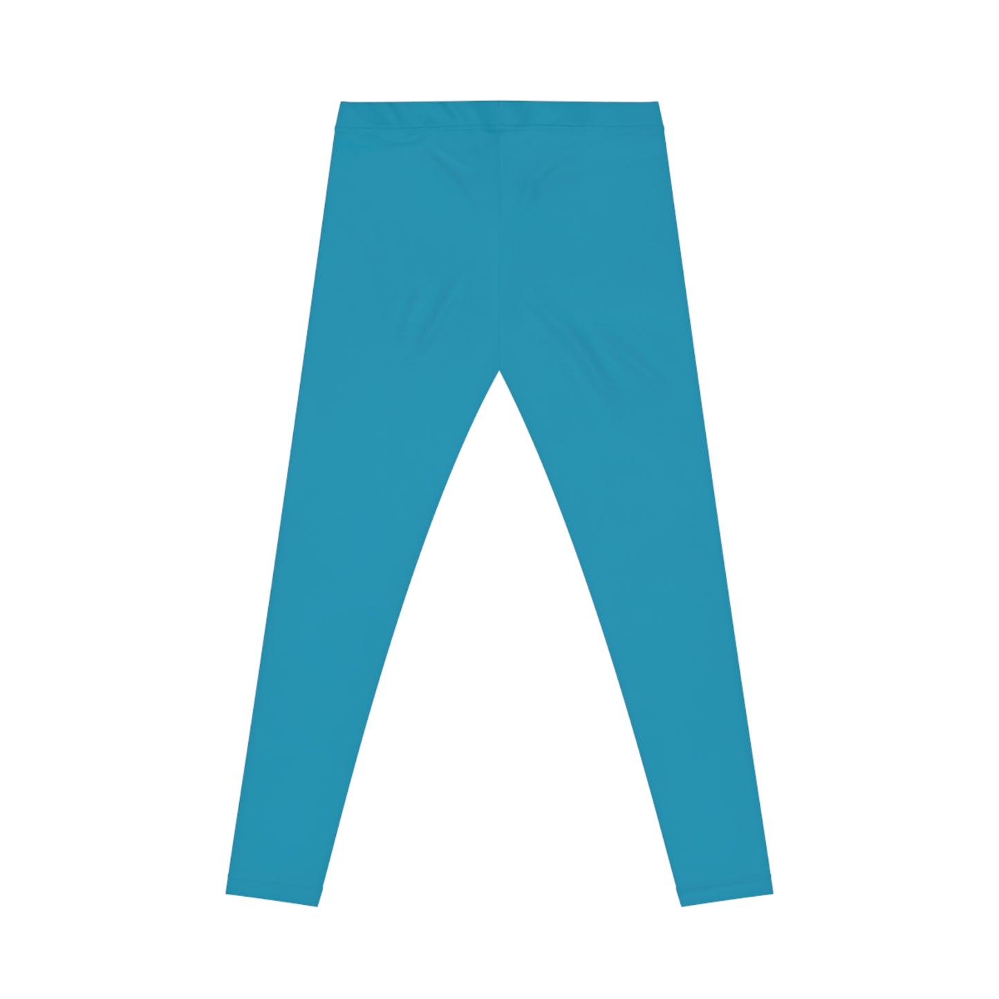 Bon-Blue Color Women's Poly-Span Casual Leggings XS-2XL
