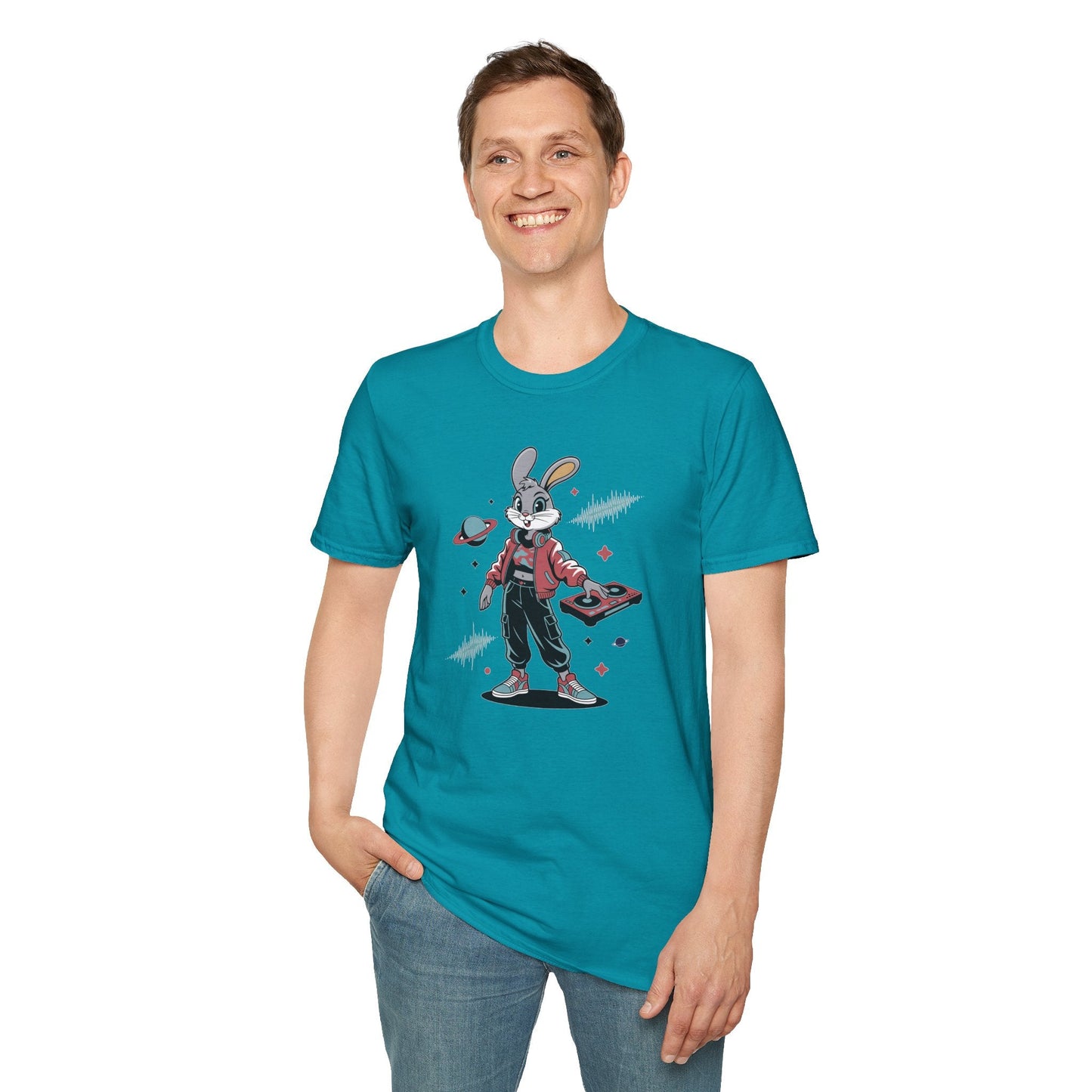 Cartoon T Shirt With Animation And Funny Animals Tee Unisex Softstyle 100 Percent Ring Spun Cotton