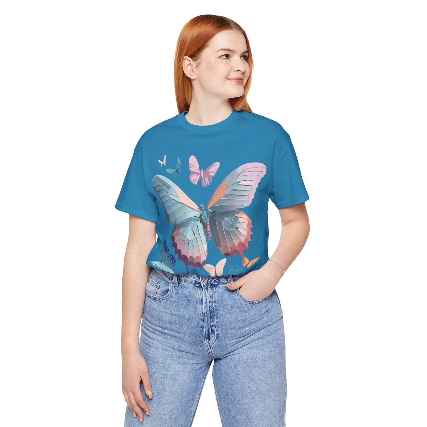 Adelpha Butterfly Graphic Tee Unisex Short Sleeve Vintage Art Design