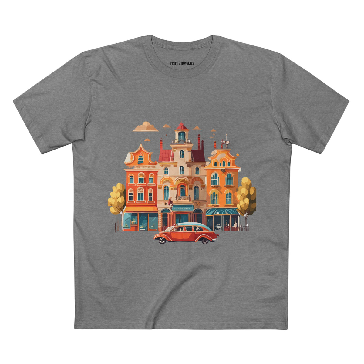 Retro Car Vintage Graphic Tee Staple Unisex 100 Cotton Tee Shirt - RC-22