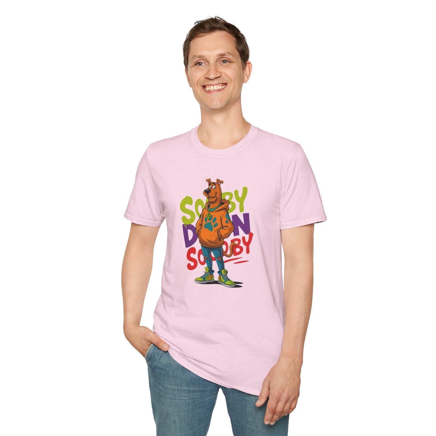 Unisex Cartoon T Shirt With Animation And Funny Animals Tee Gildan Softstyle 64000