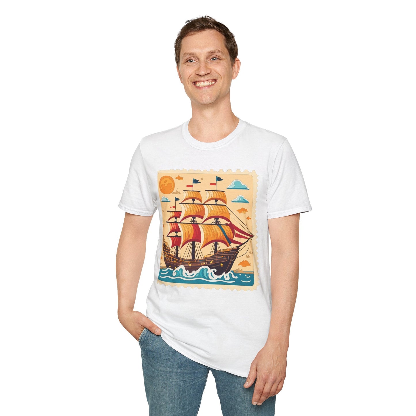 Ship T Shirts Frigate T Shirts Vessel Tee Shirt Unisex Gildan Softstyle 64000 Comfort Fit