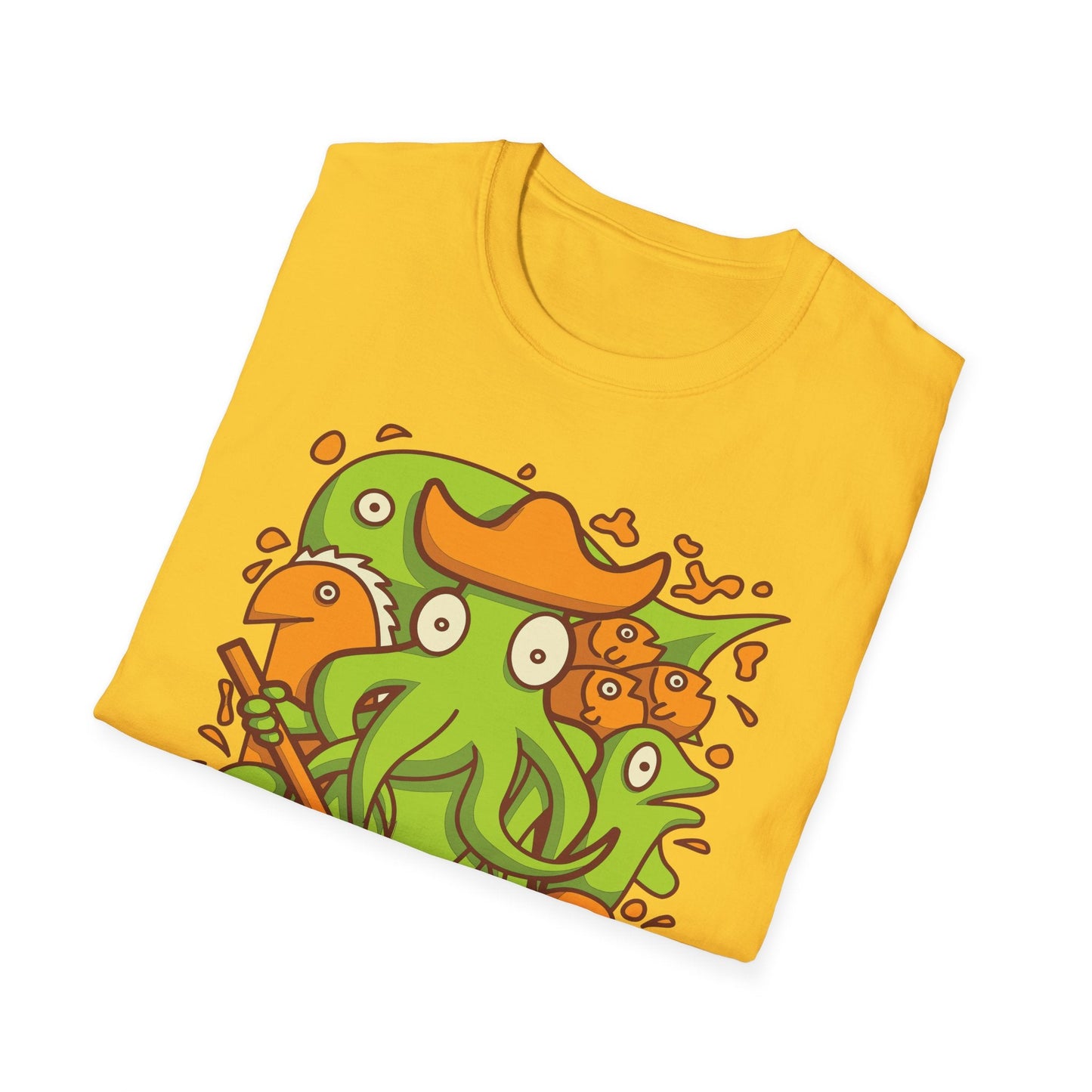 Cartoon T Shirt Animation T Shirt Funny Tee Shirt Unisex Gildan Softstyle Cotton 64000