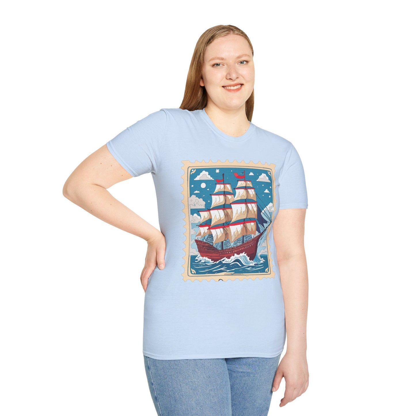 Unisex Softstyle Gildan 64000 Short Sleeve T Shirt Vessel Ship Frigate Tee For Everyday Comfort