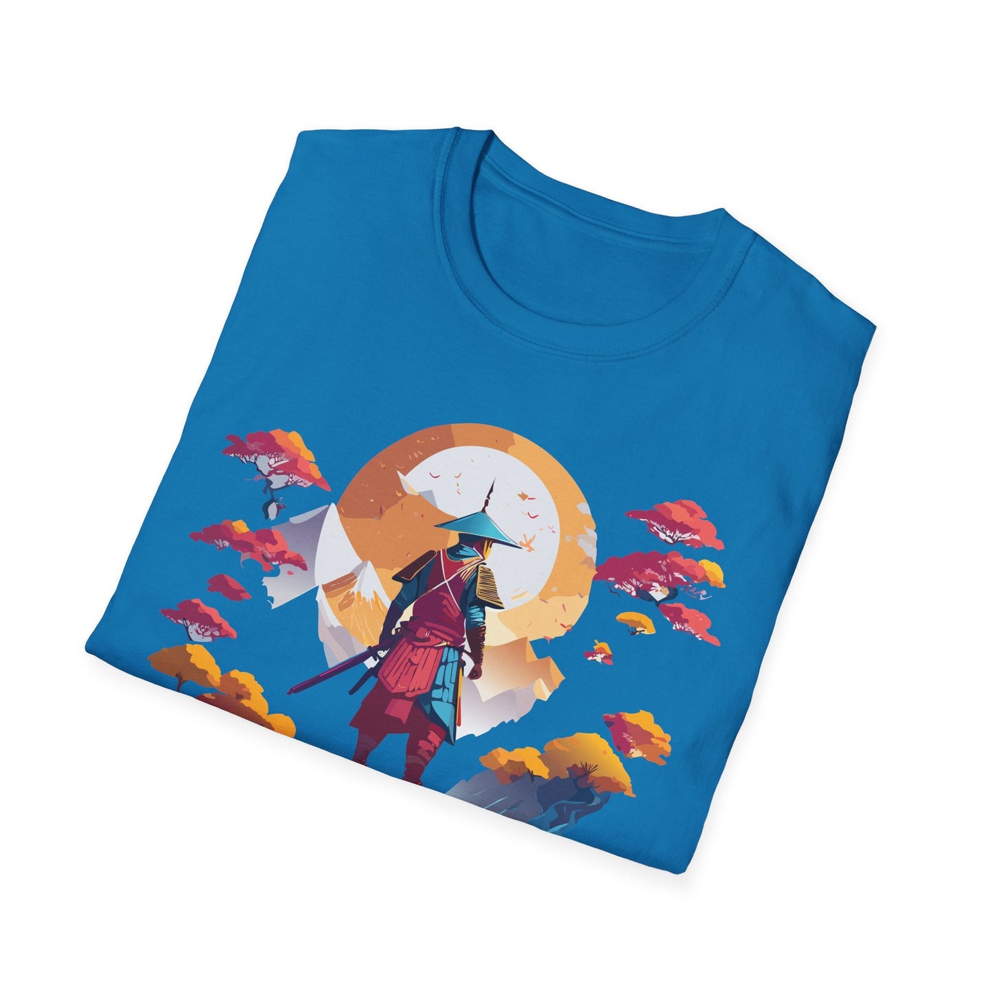 Gildan Softstyle 64000 Samurai T Shirt Unisex Cotton Tee With Samurai Design Relaxed Fit