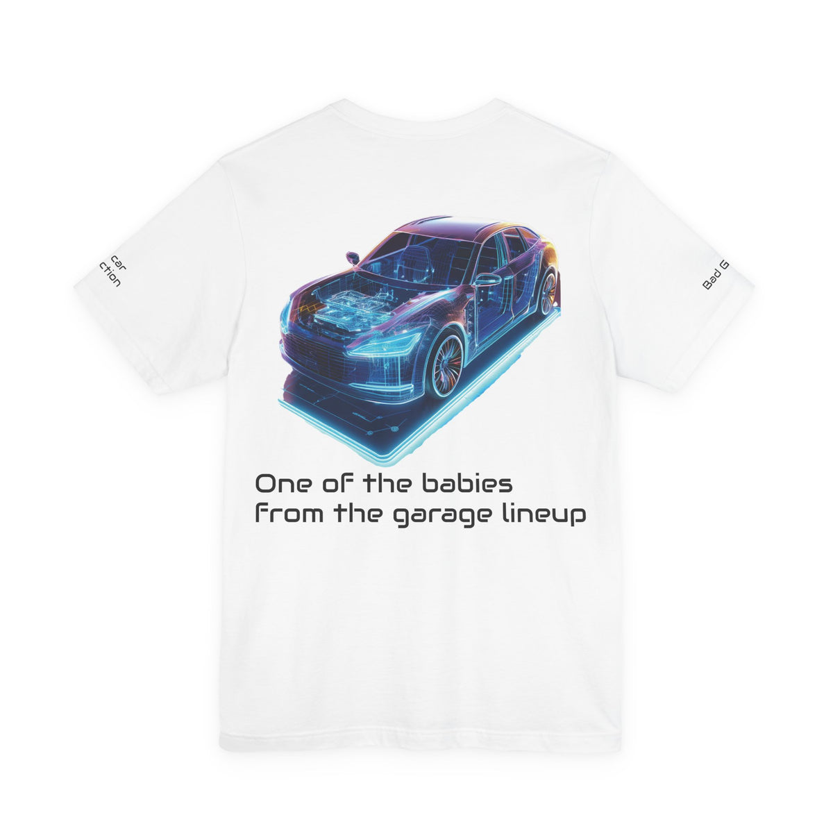 Car Graphic Unisex Cotton Bella+Canvas Tee with Art Design b16