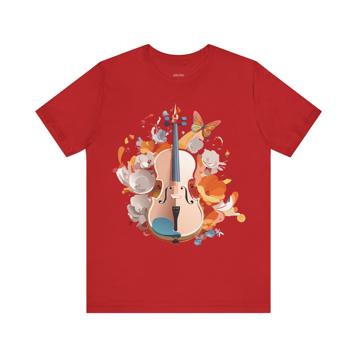 Music Graphic Unisex Cotton Bella+Canvas Tee with Art Design m110