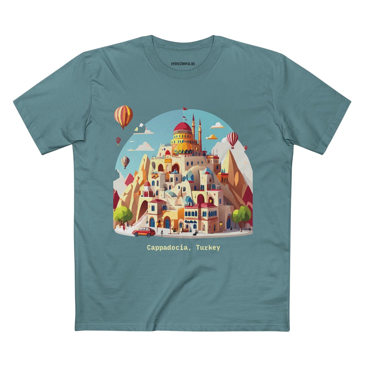 Cappadocia Travel Shirt Unisex Premium Cotton Art Tee From Retro2Nova TT 52 Collection