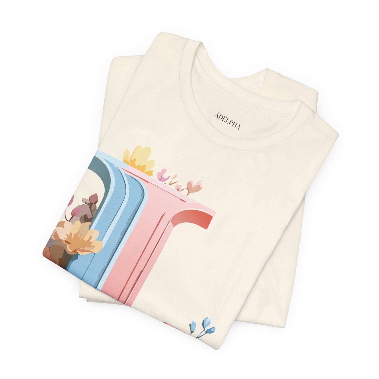 Letter L Shirt Graphic Tee Unisex Short Sleeve Vintage Inspired Artwork Adelpha Premium