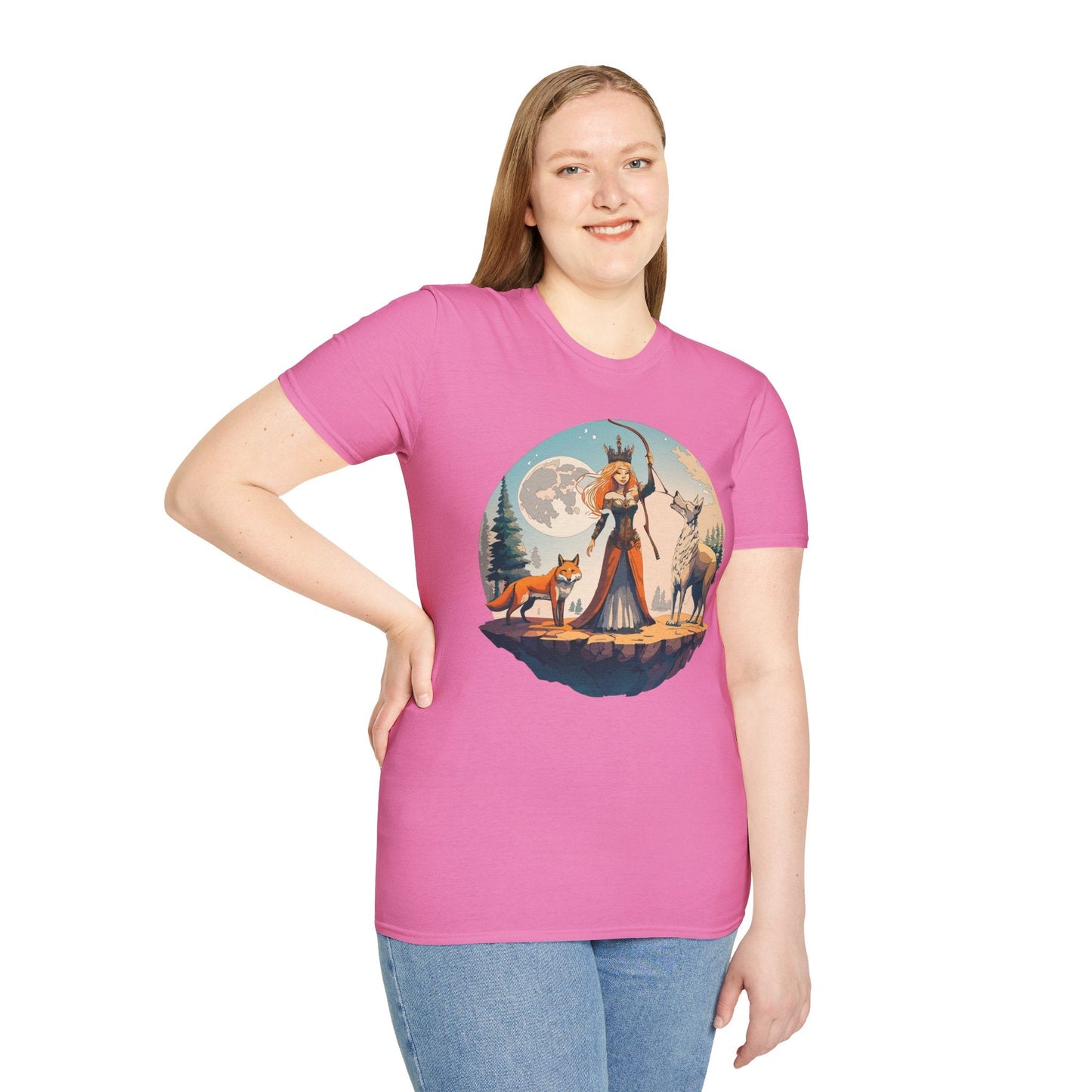 Womens Graphic T Shirts Art Design Shirt Softstyle Gildan 64000 Unisex Tee Ring Spun Cotton