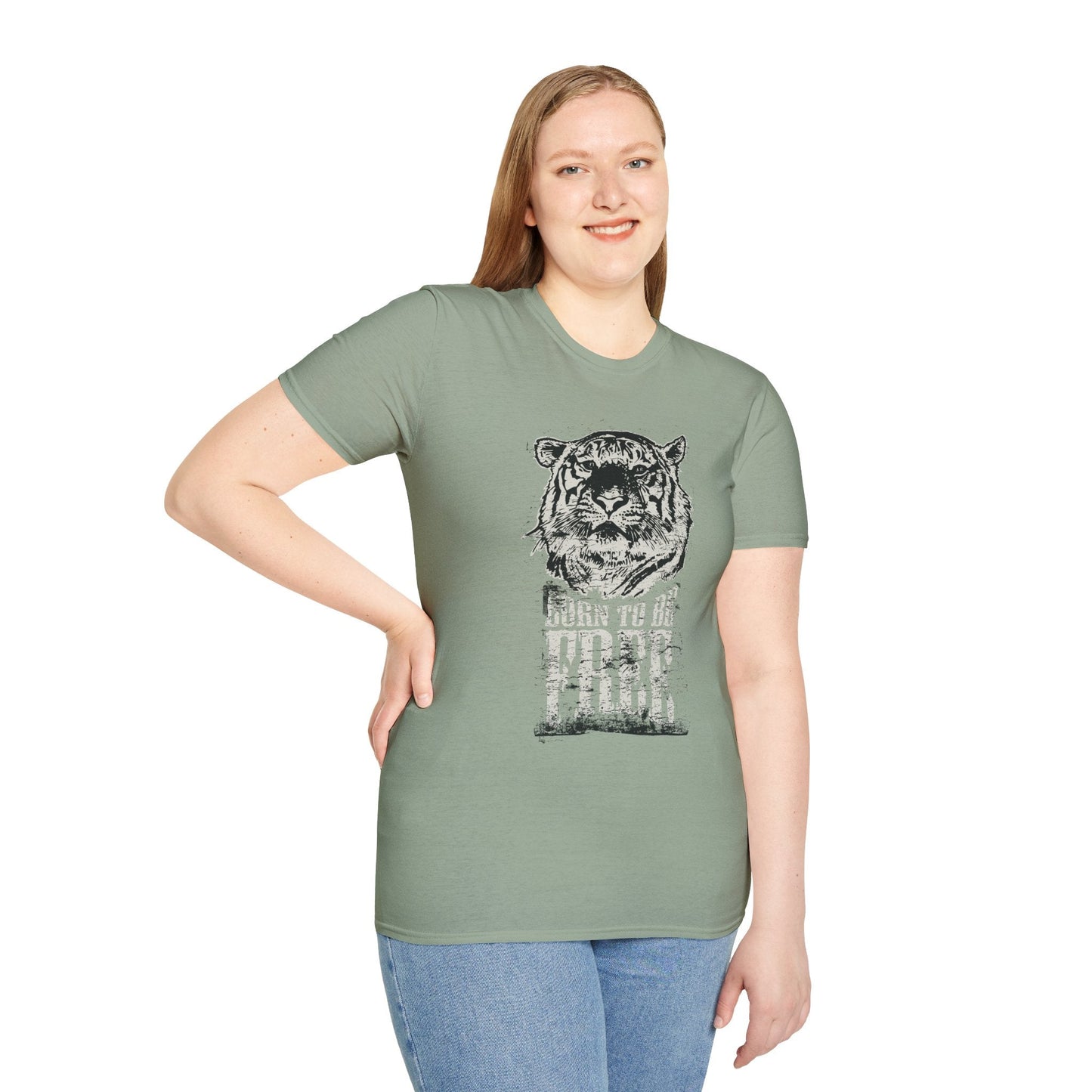 Art Design Shirt With Graphic Art Unisex Softstyle Tee 100 Percent Ring Spun Cotton
