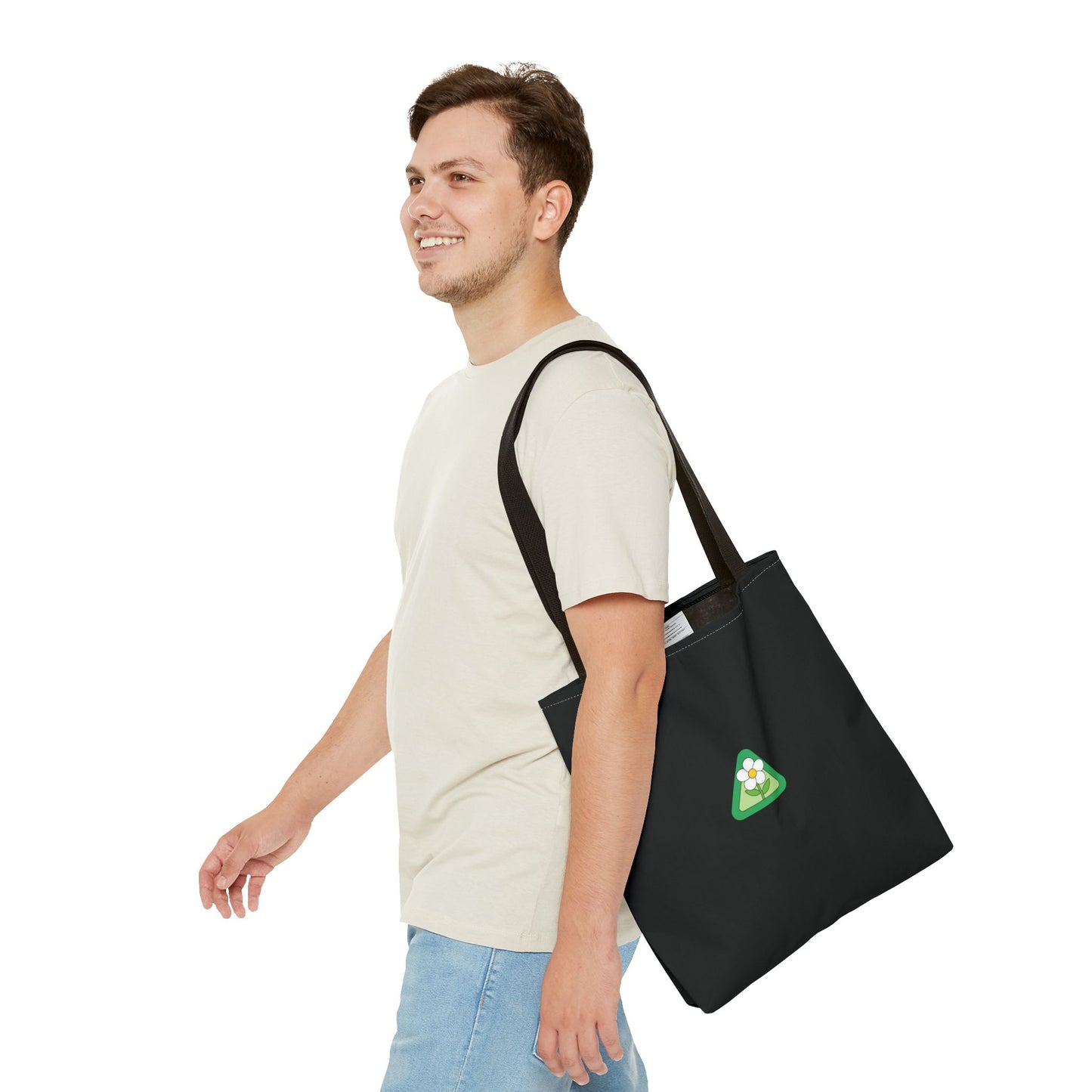 ECO BLACK COLOR CANVAS BAG HIGH-QUALITY 100% SPUN POLYESTER 3 SIZES BAG-E5