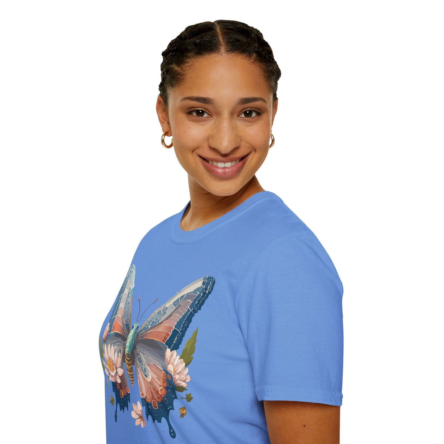 Butterfly Shirt Unisex T Shirt Monarch Design Softstyle 64000 Ring Spun Cotton Tee