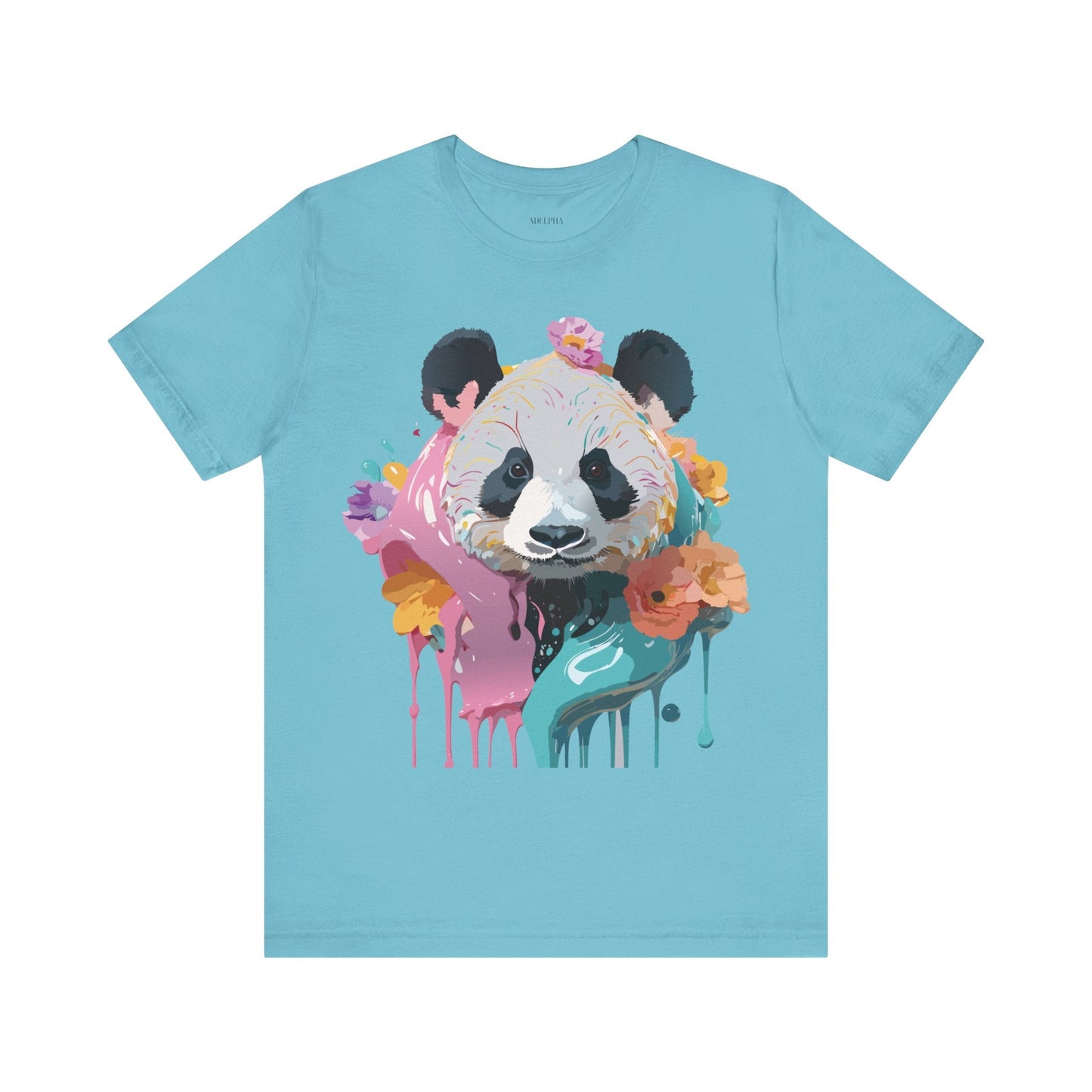 Panda Premium Graphic Tee Unisex Jersey Short Sleeve By Adelpha Vintage Inspired Artwork