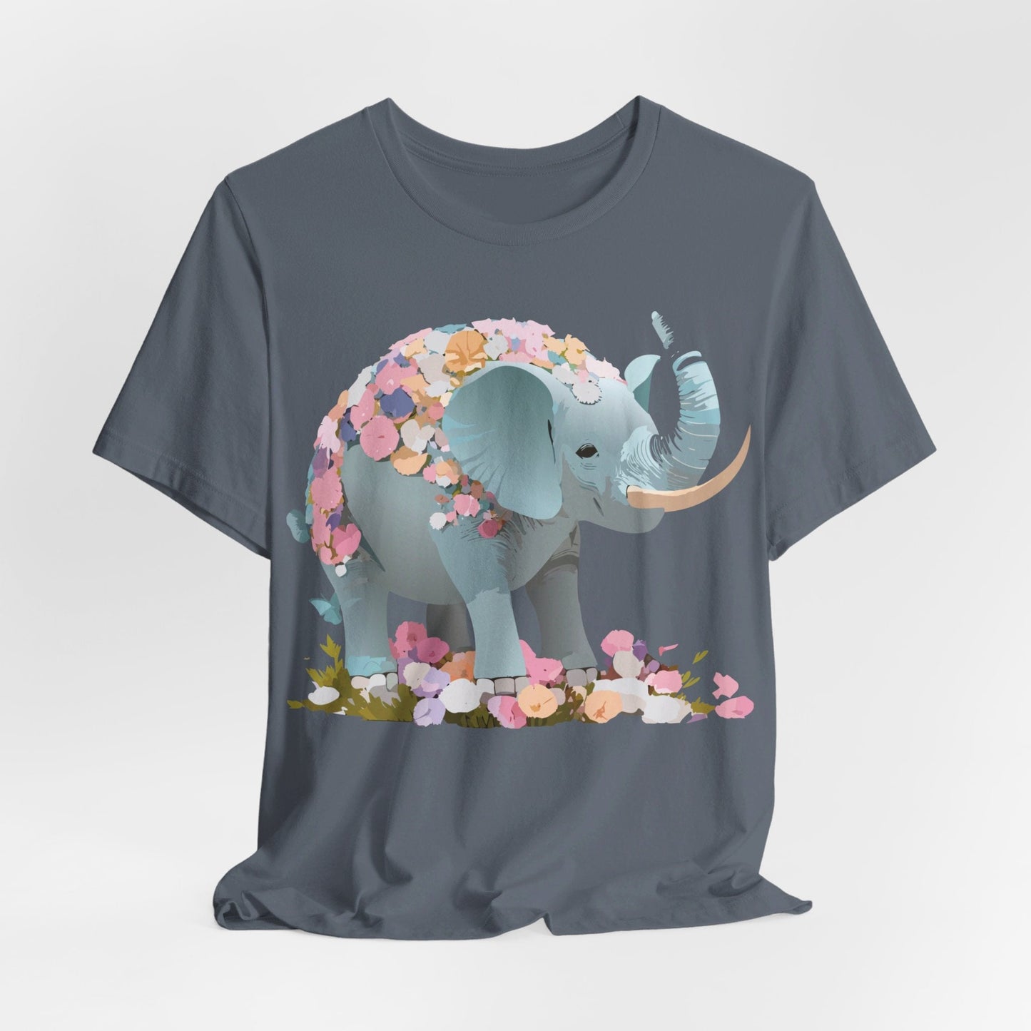 Elephant Graphic T Shirt Unisex Vintage Inspired Art Tee By Adelpha Short Sleeve