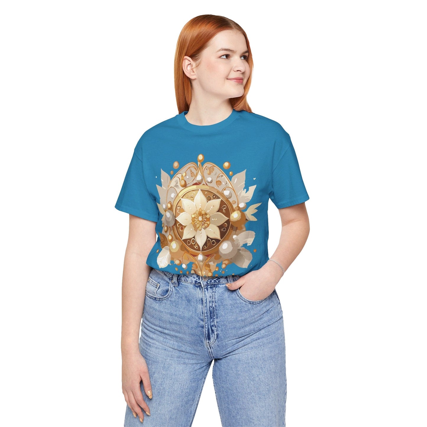 Jewelry Graphic Unisex 100 Cotton Vintage Treasure Art T-Shirt 47