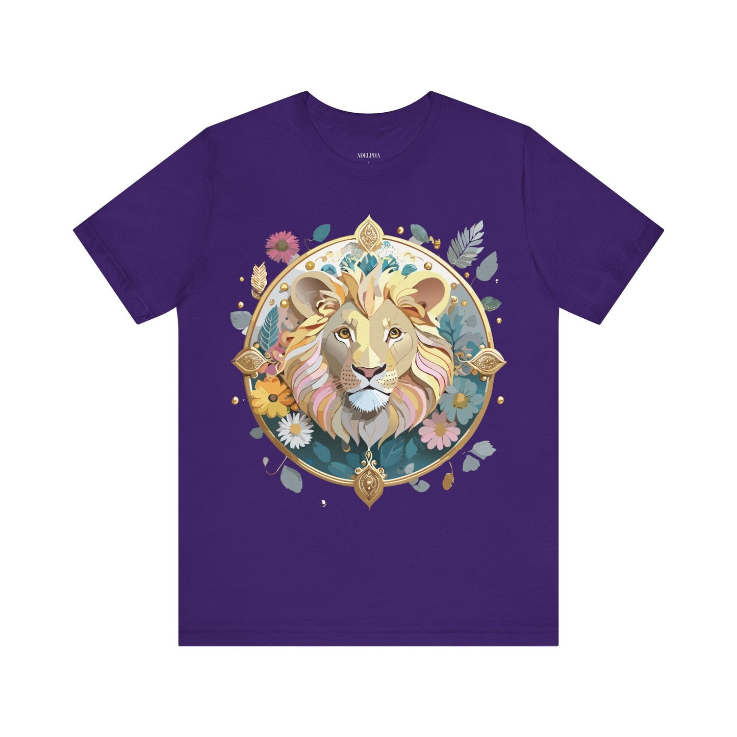 Adelpha Medallion Graphic Tee Unisex Short Sleeve Vintage Inspired Art Design Shirt