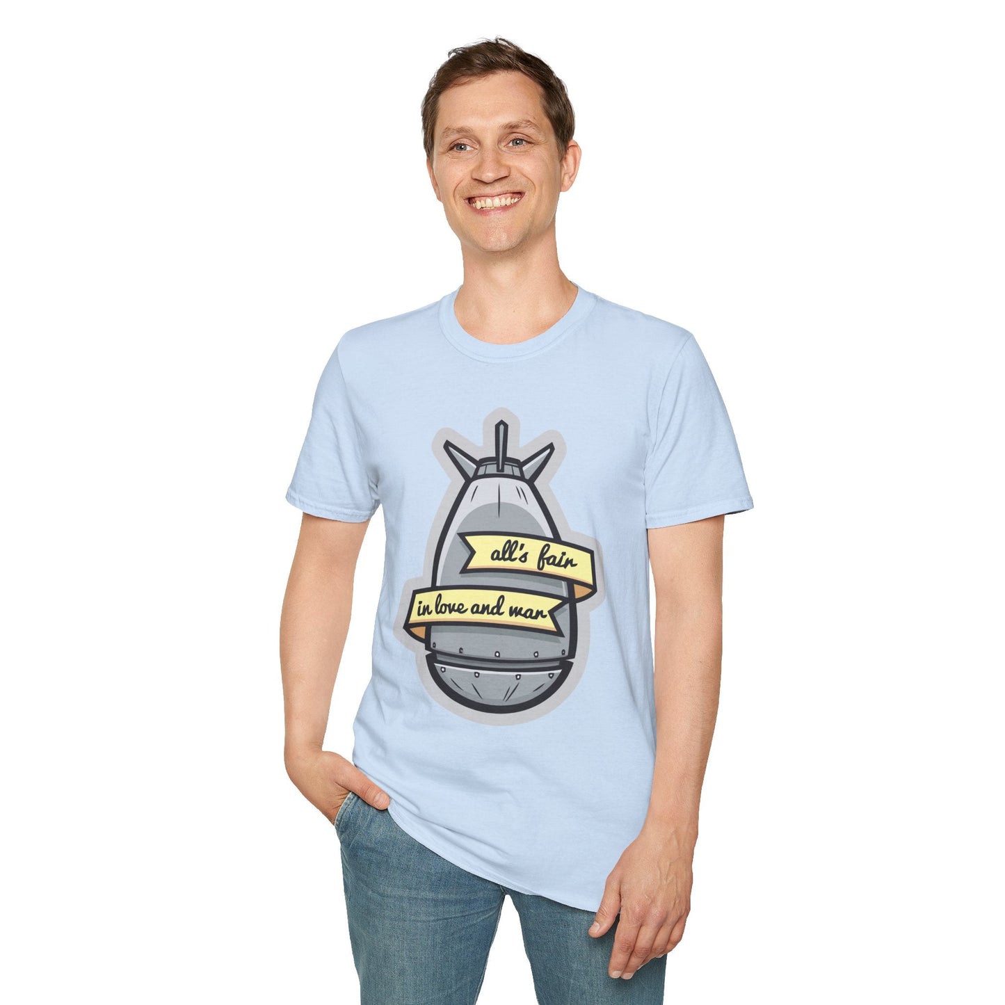 Cartoon T Shirt Animation T Shirt Funny Tee Shirt Unisex Gildan Softstyle 64000 100 Percent Cotton