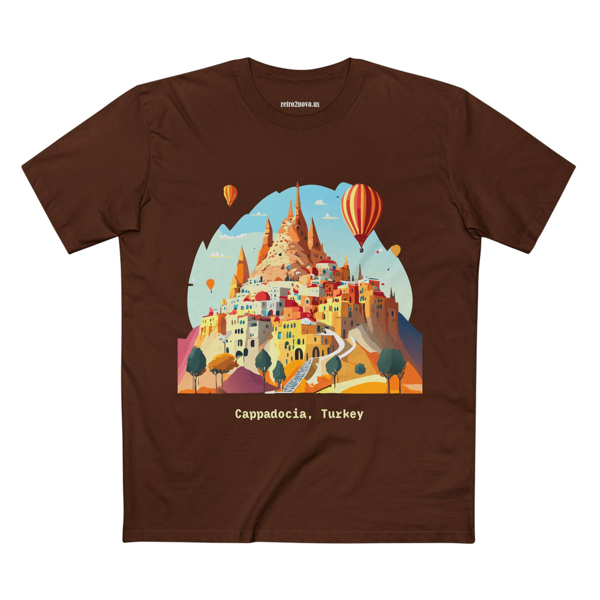 Cappadocia Hot Air Balloons Tee | Turkey Travel Illustration