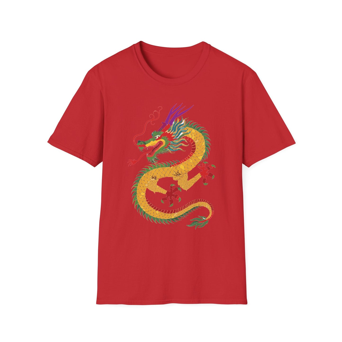 Dragon T Shirt Unisex Dragon Shirt Animal Design Softstyle Ring Spun Cotton Tee Comfort