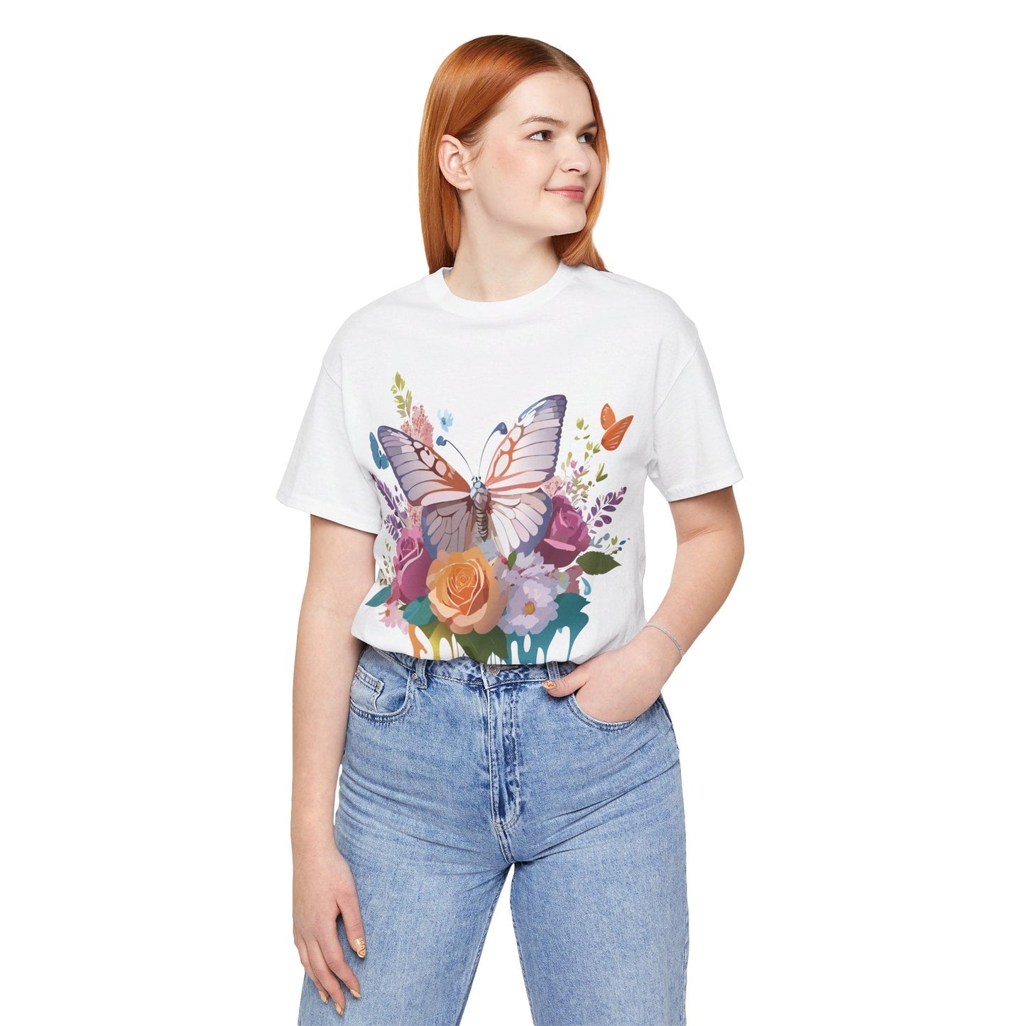 Butterfly Graphic Tee Unisex Jersey Short Sleeve By Adelpha Art Design