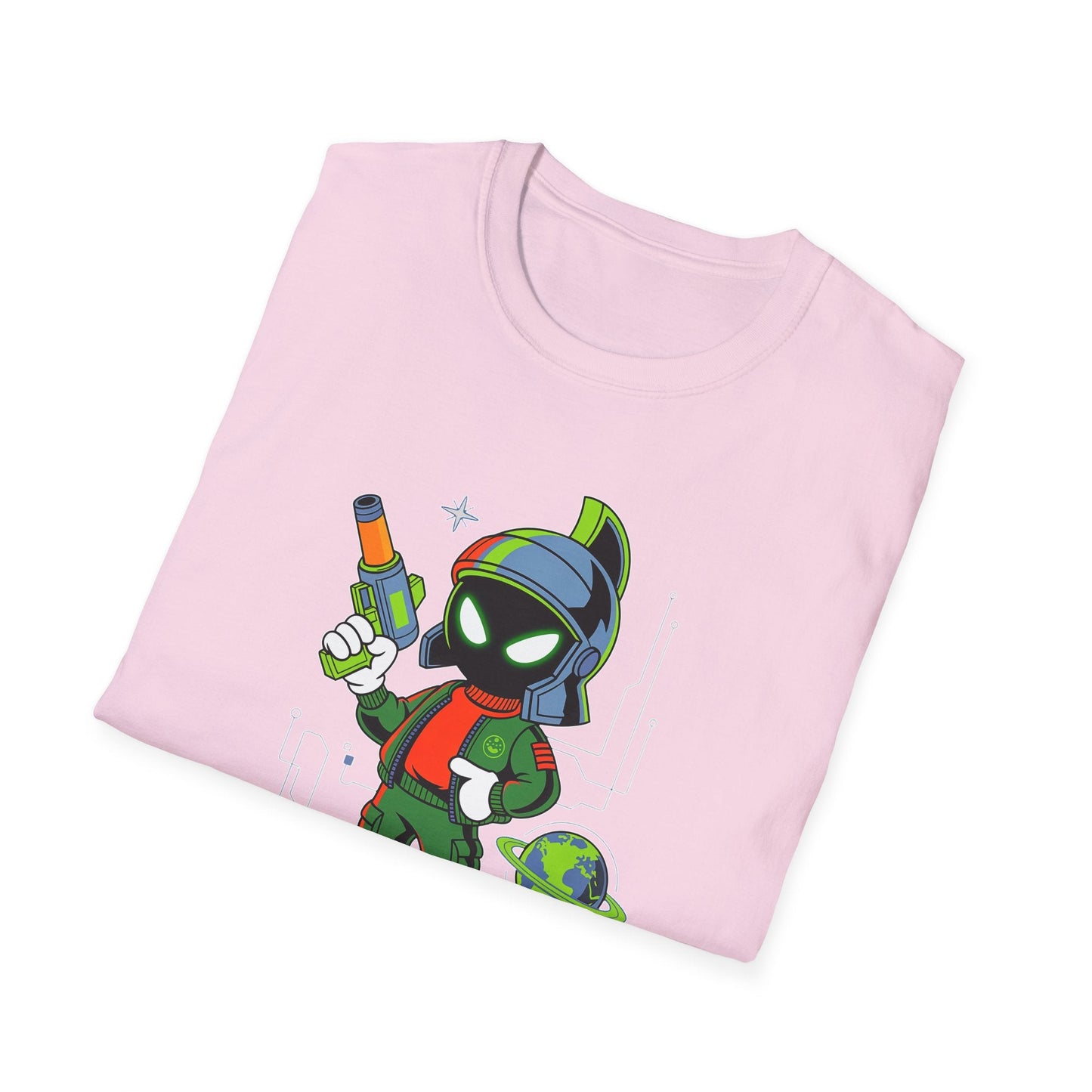 Gildan Softstyle 64000 Unisex Cartoon T Shirt With Animation And Funny Animals Design