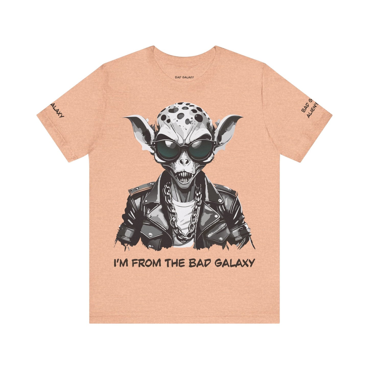 Alien Tee Shirt From Bad Galaxy 100 Percent Cotton Lightweight USA Printed Tee Eco Friendly Inks