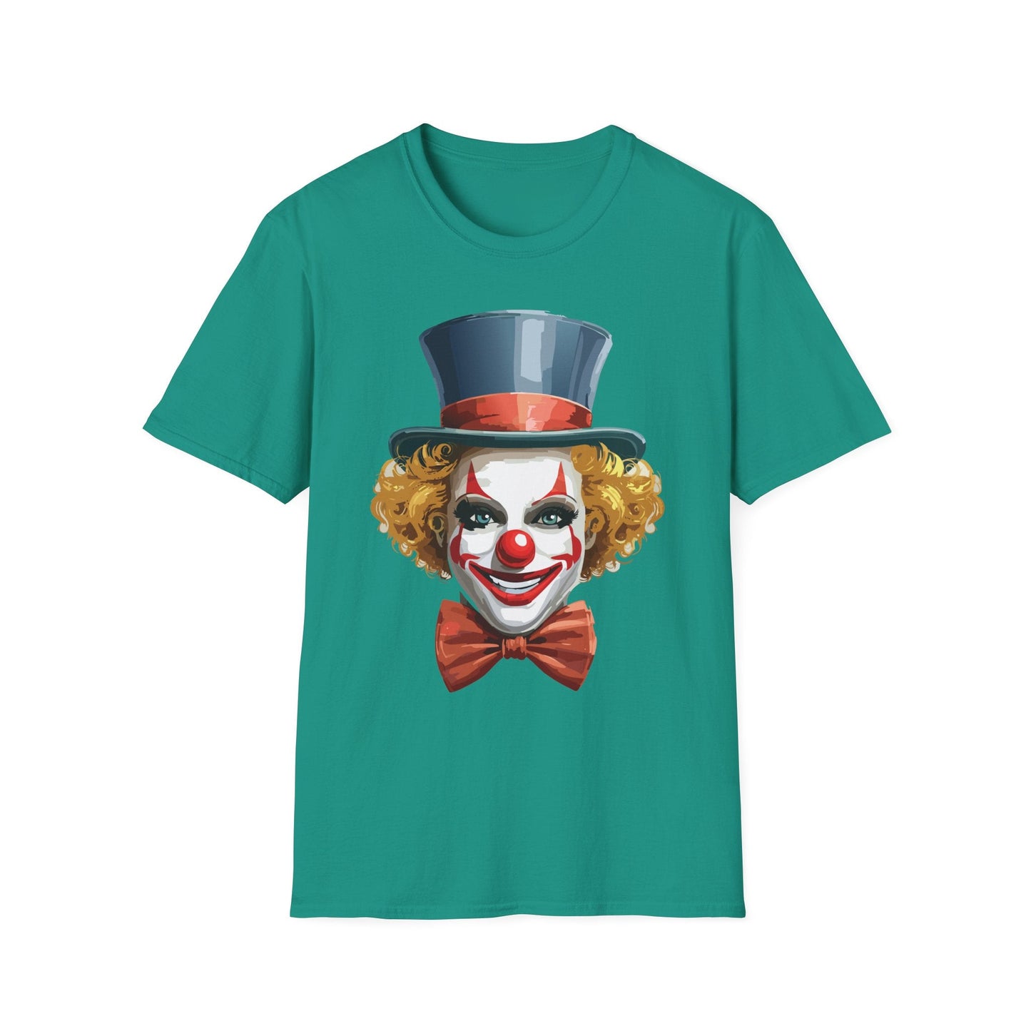 Clown Shirt T Shirt With Clown Funny Man Circus Shirt Scary Man Tee Unisex Gildan Softstyle 64000