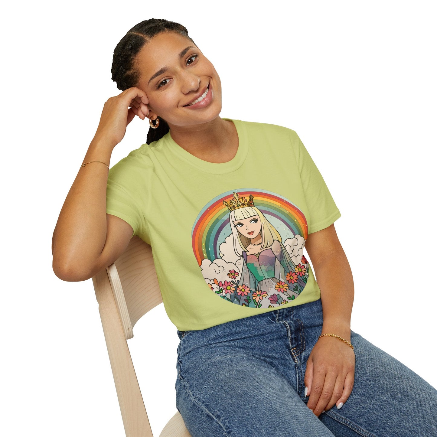 Womens Graphic T Shirt Art Design Tee Softstyle 100 Percent Ring Spun Cotton Comfort