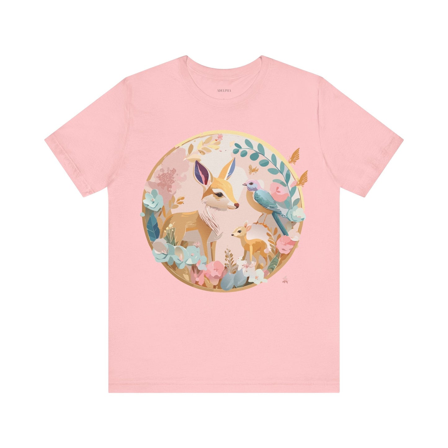 Adelpha Medallion Graphic T Shirt Unisex Short Sleeve Vintage Inspired Art Design Tee