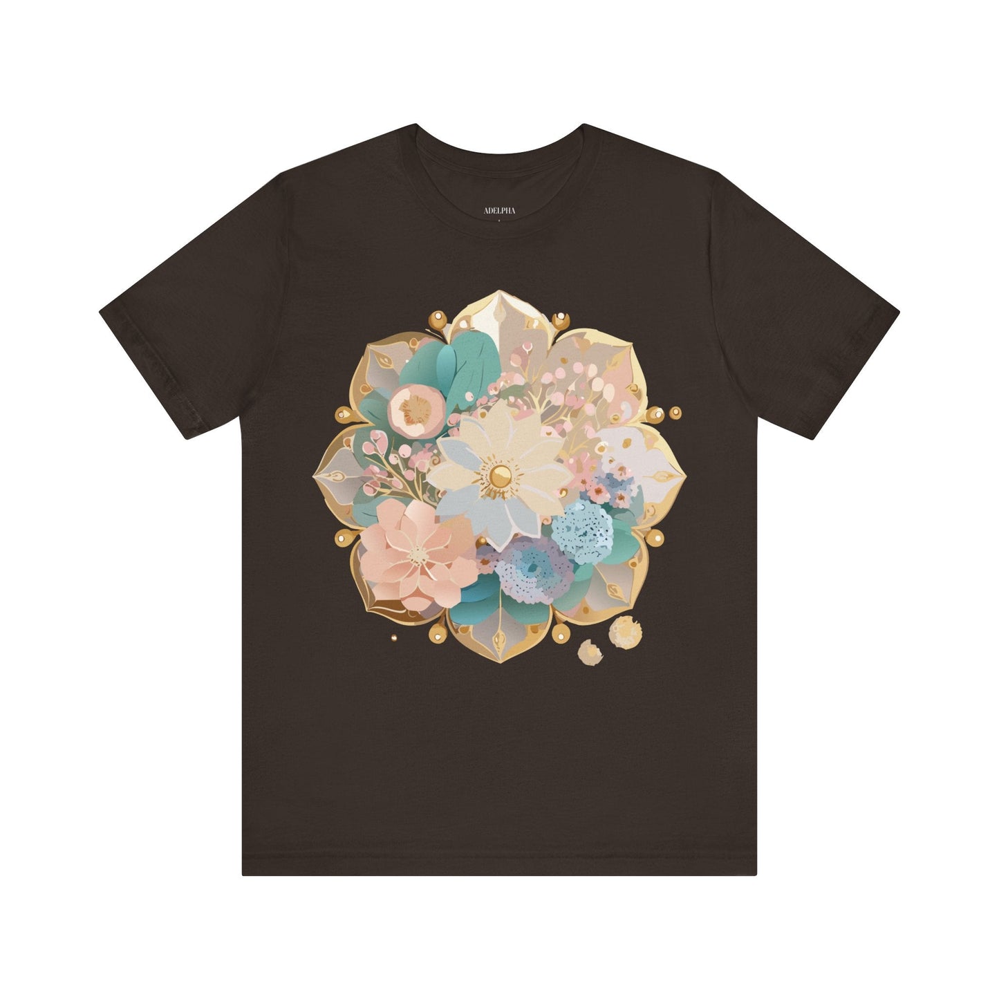 Mandala Graphic Unisex 100 Cotton Vintage Floral Artwork Tee 14