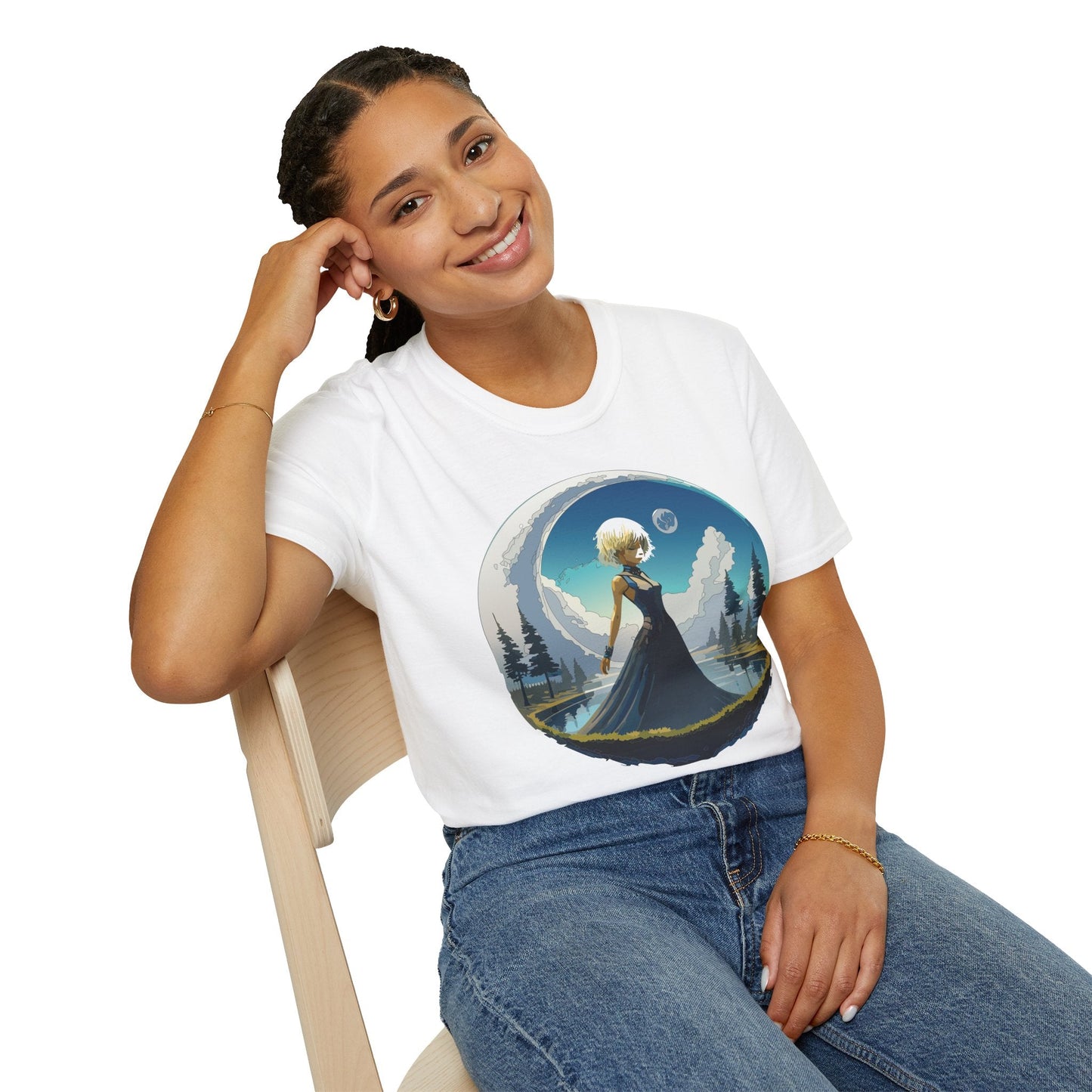 Womens Graphic T Shirt Art Design Tee Gildan Softstyle 64000 Unisex Short Sleeve