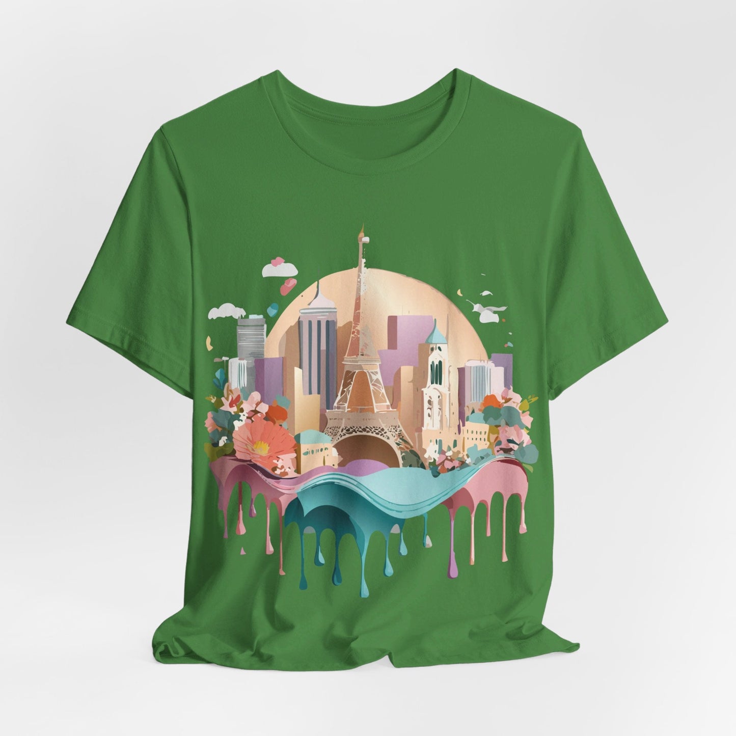 Adelpha Paris Graphic Tee Unisex Short Sleeve Shirt With Vintage Art Design Apparel