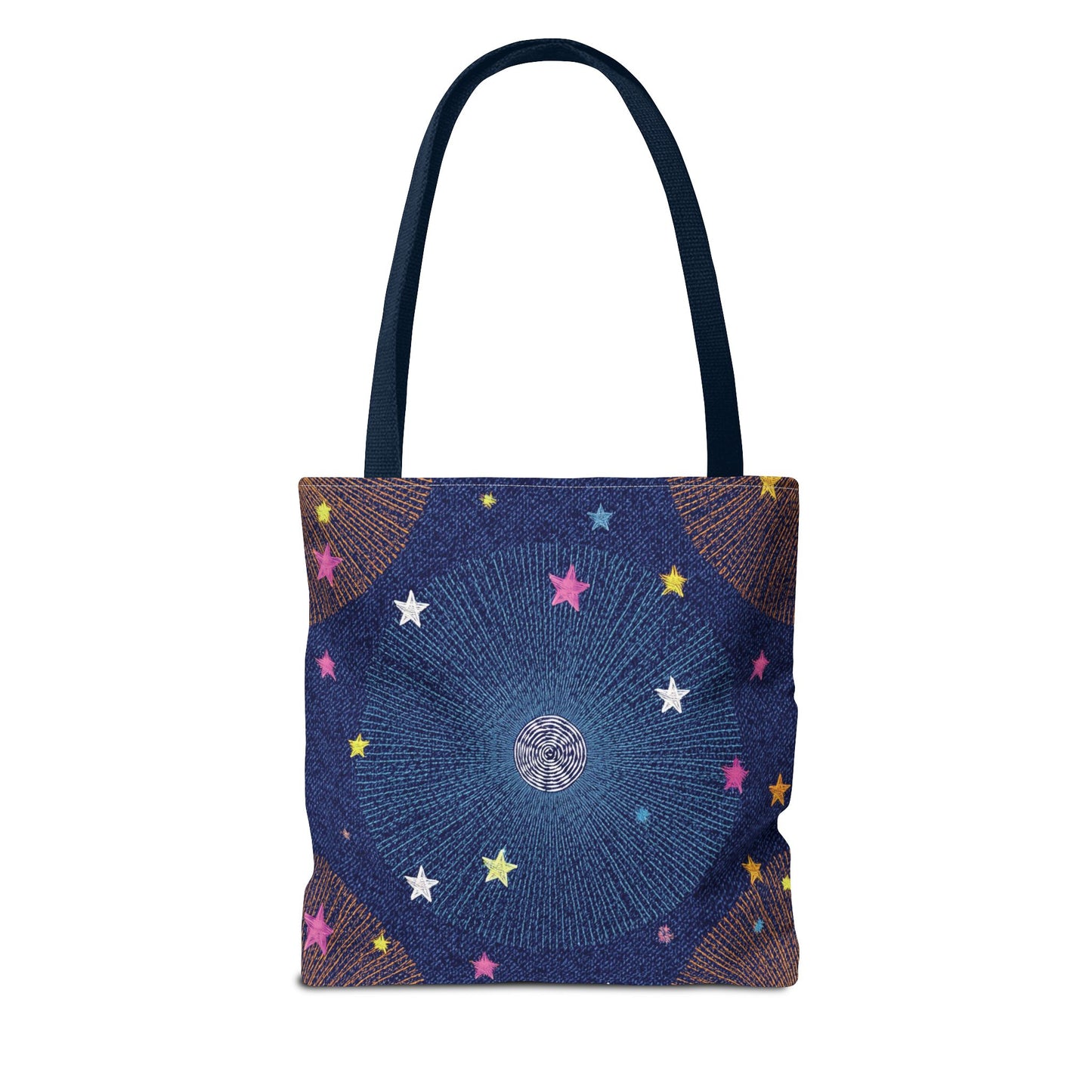 Denim Fabric Imitation Print Unisex Canvas Bag Poly Spun 3 Sizes Tote Bag 183-8