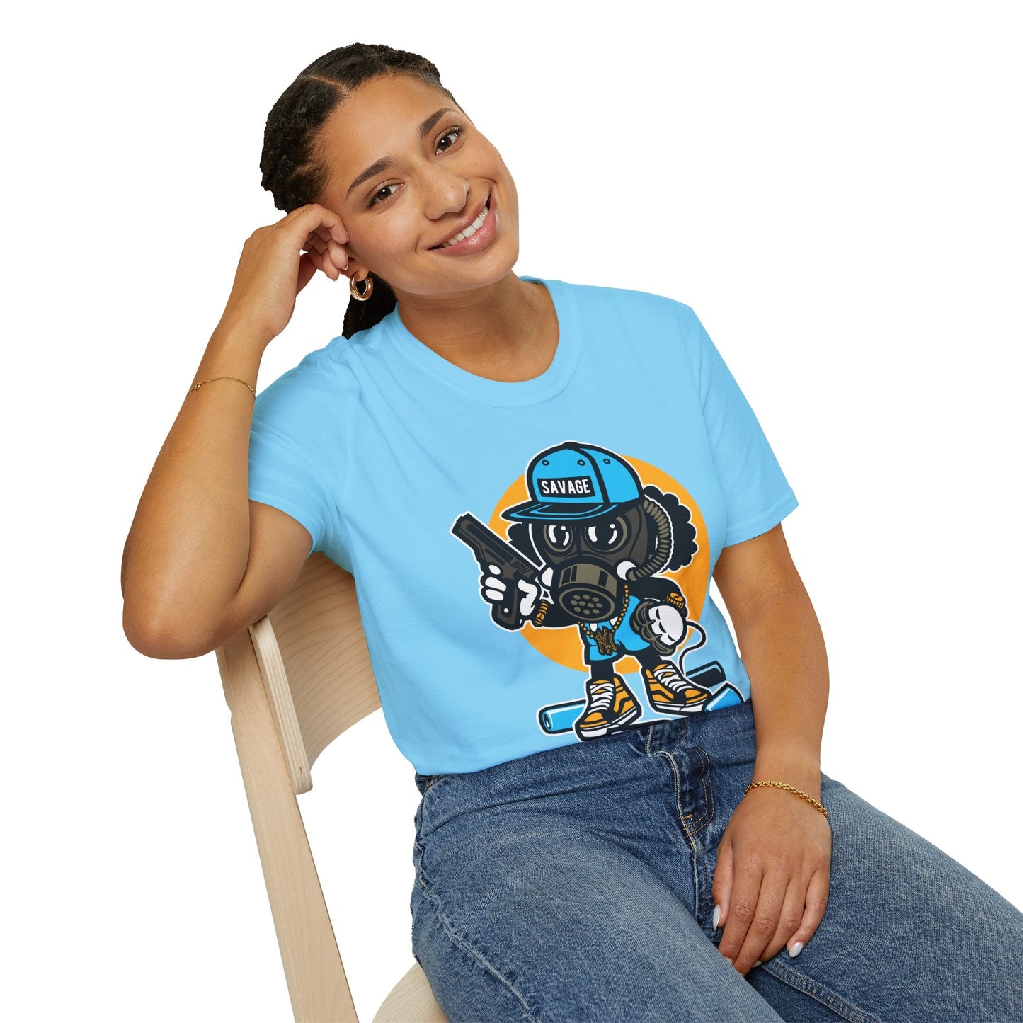 Cartoon T Shirt Animation T Shirt Funny Tee Shirt Unisex Gildan Softstyle Cotton Tee 64000