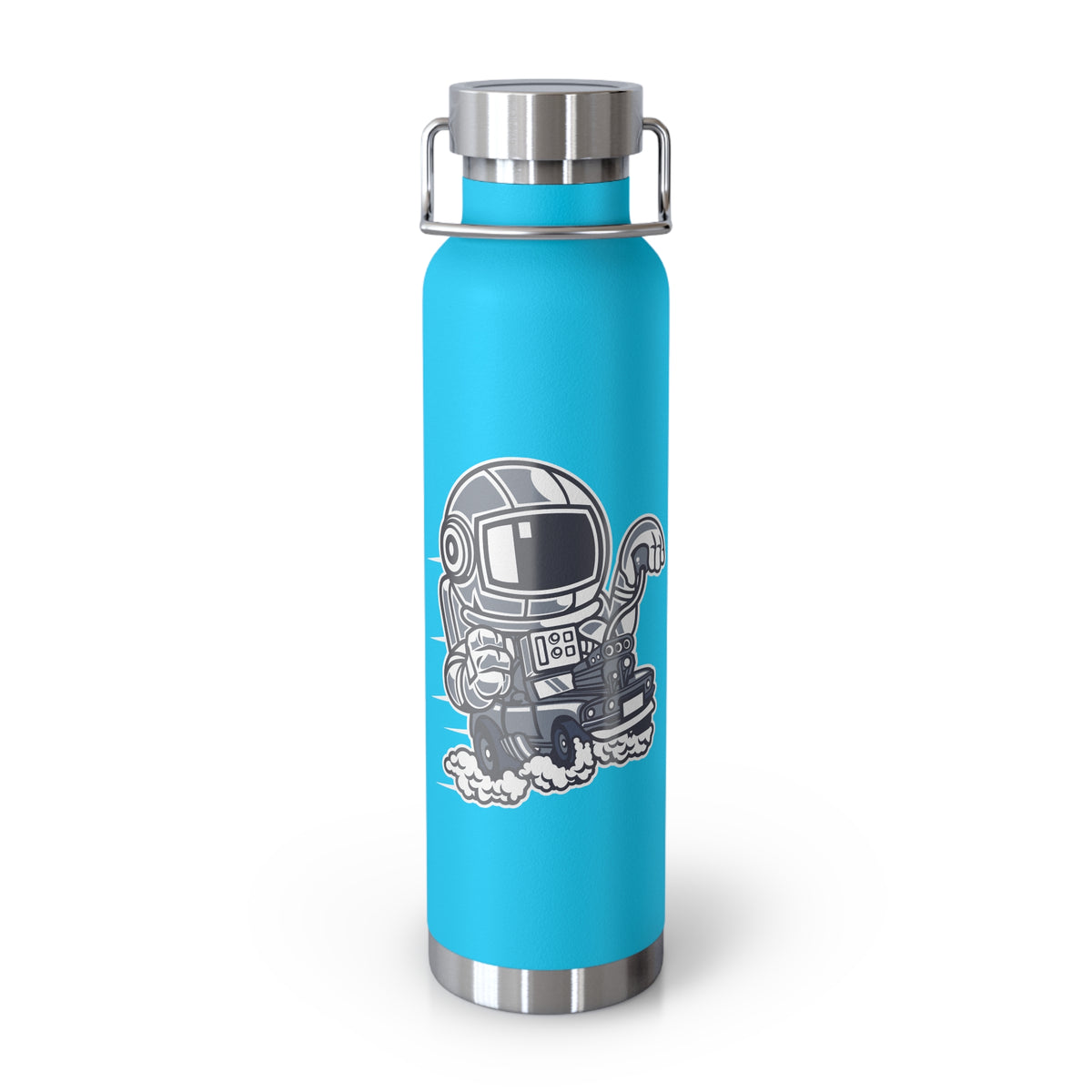 22oz Copper Insulated Water Bottle with Cartoon Design - CV55