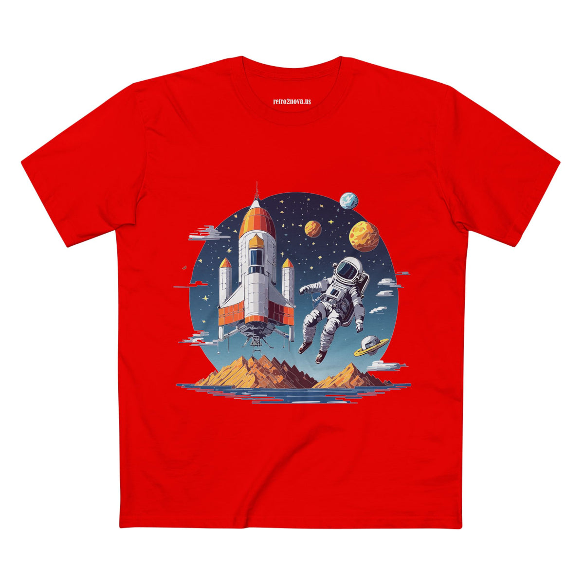 Cosmos Astronaut Graphic Tee Staple Unisex 100 Cotton Tee Shirt - CS-44