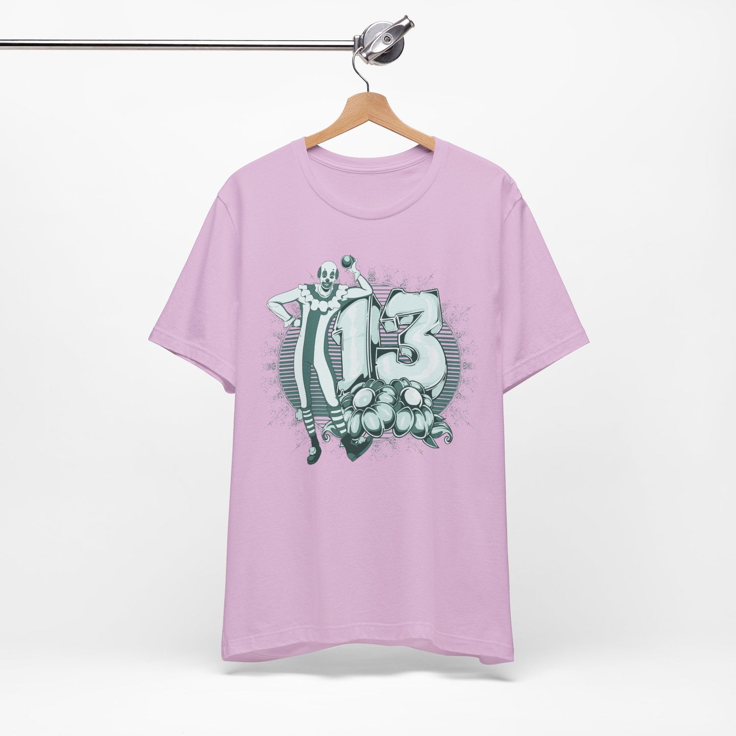 Vintage Clown Graphic Illustration Unisex Cotton T-Shirt Art-39