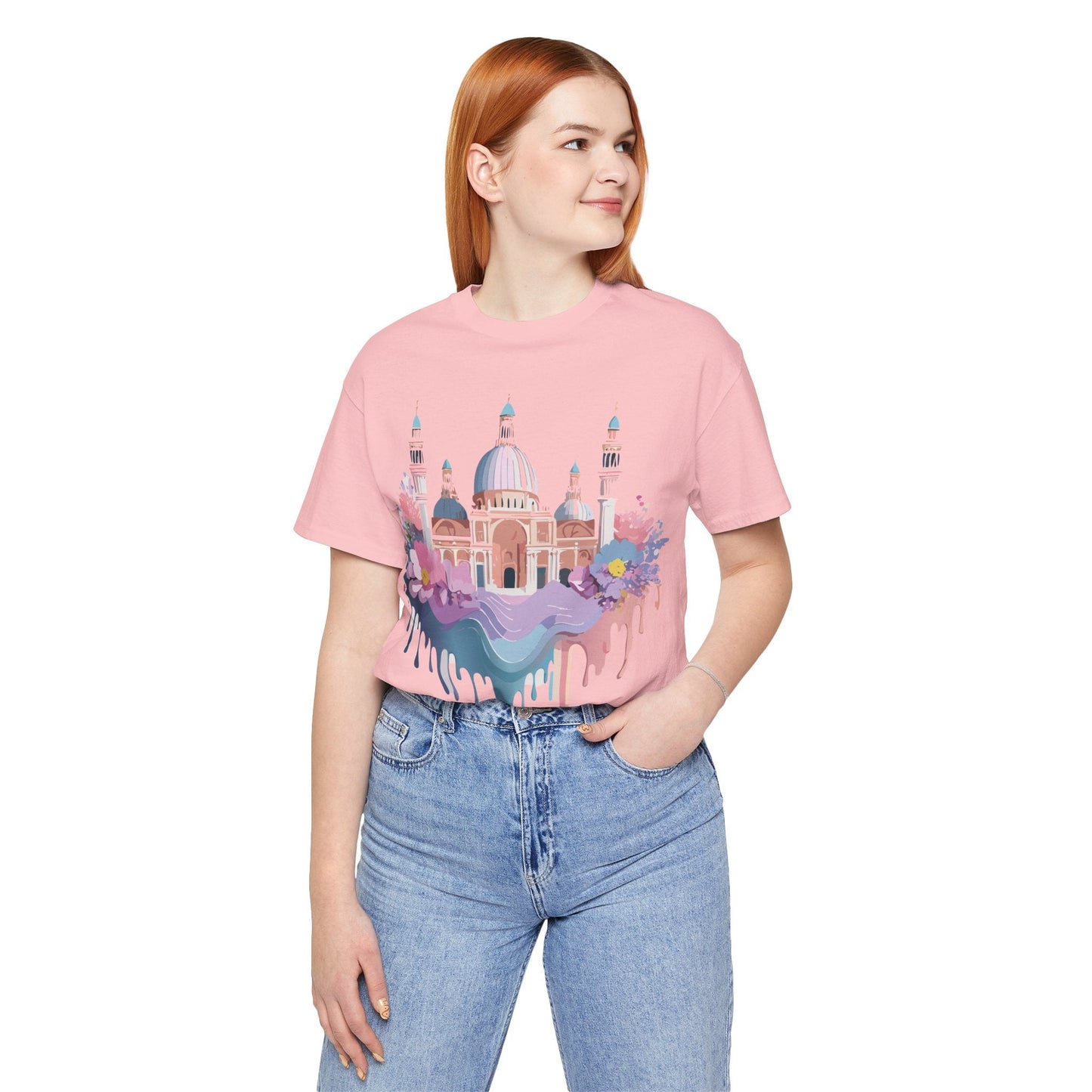 Venice Tourist Graphic Tee Unisex Jersey Short Sleeve Art By Vintage Style