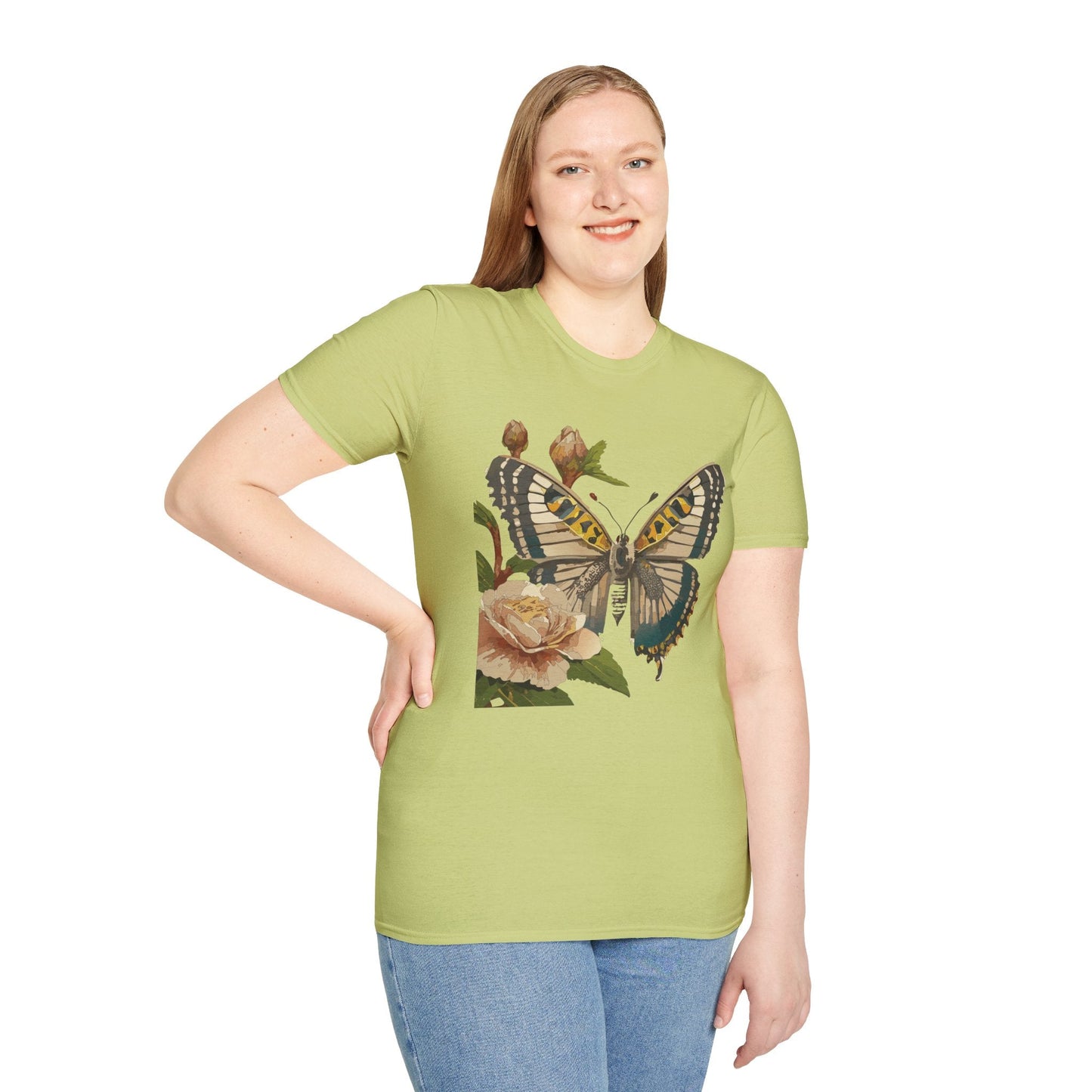 Butterfly Shirt Unisex T Shirt Monarch Butterfly Gildan Softstyle 64000 Cotton Tee