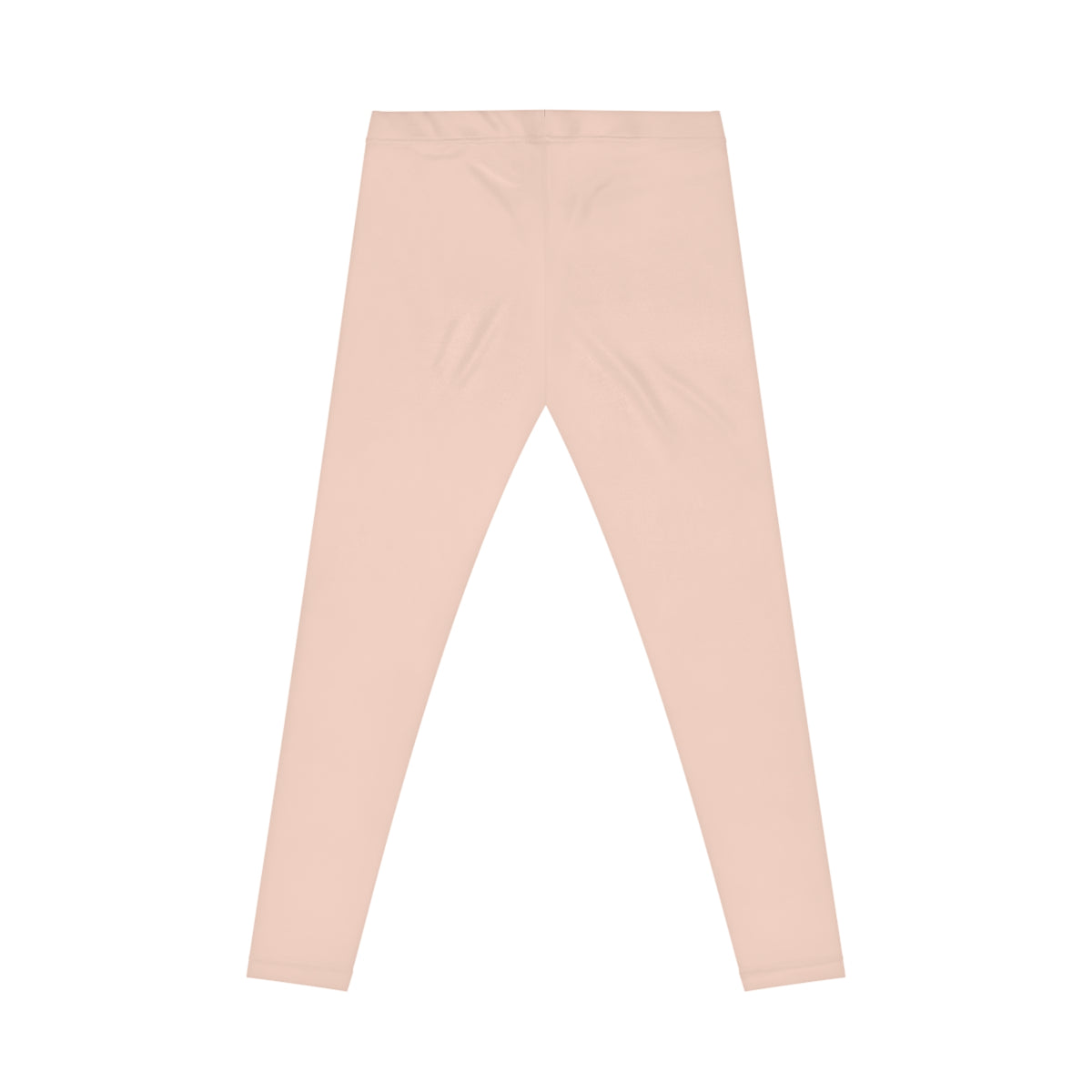 Beige Egg Color Women's Poly-Span Casual Leggings XS-2XL