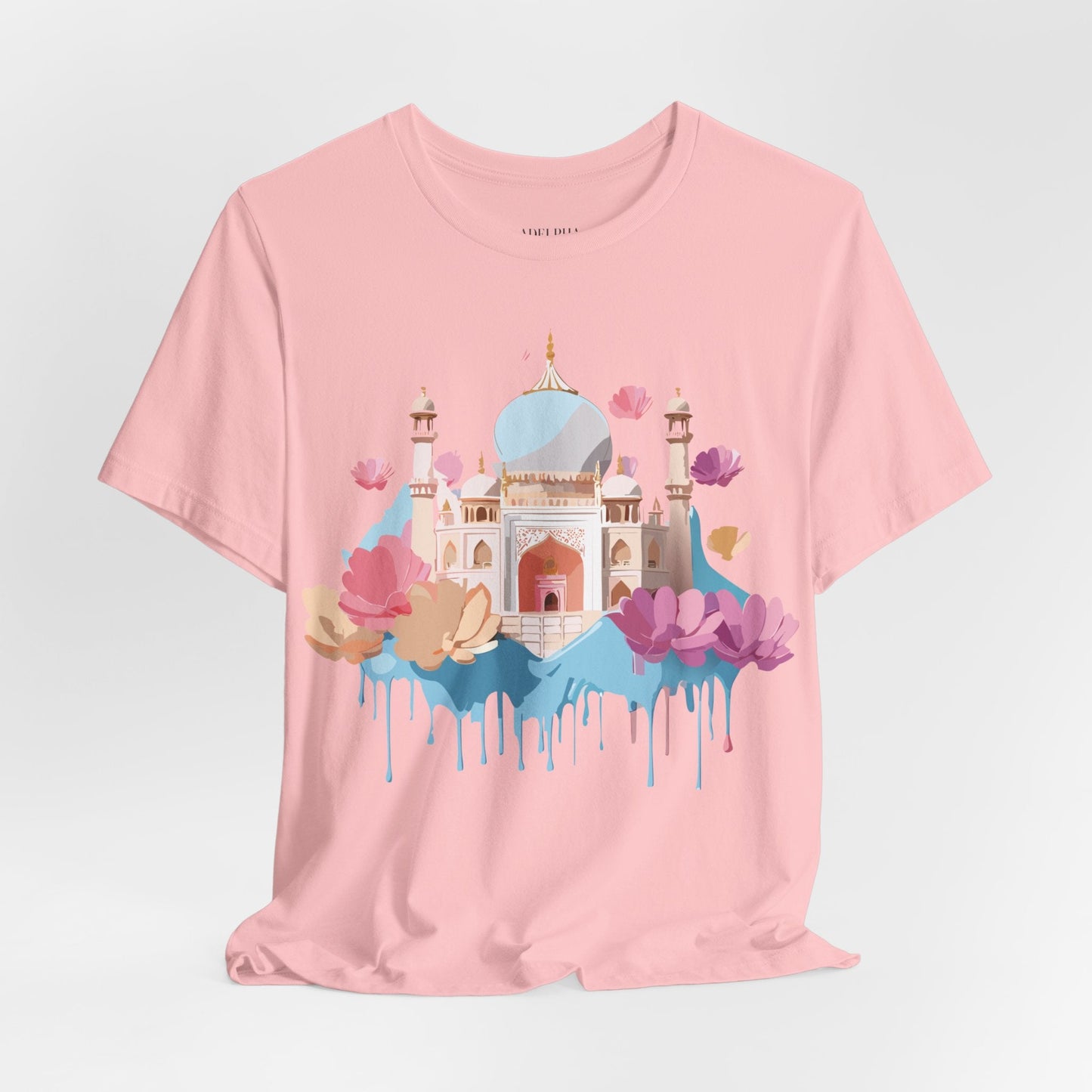 Tourist Shirt Taj Mahal Graphic Tee Unisex Short Sleeve Art From Adelpha Vintage Inspired