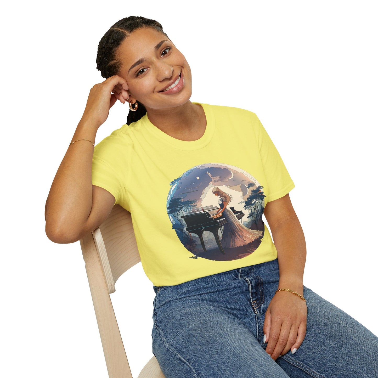Womens Graphic T Shirts Art Design Shirt Unisex Softstyle Gildan 64000 Short Sleeve